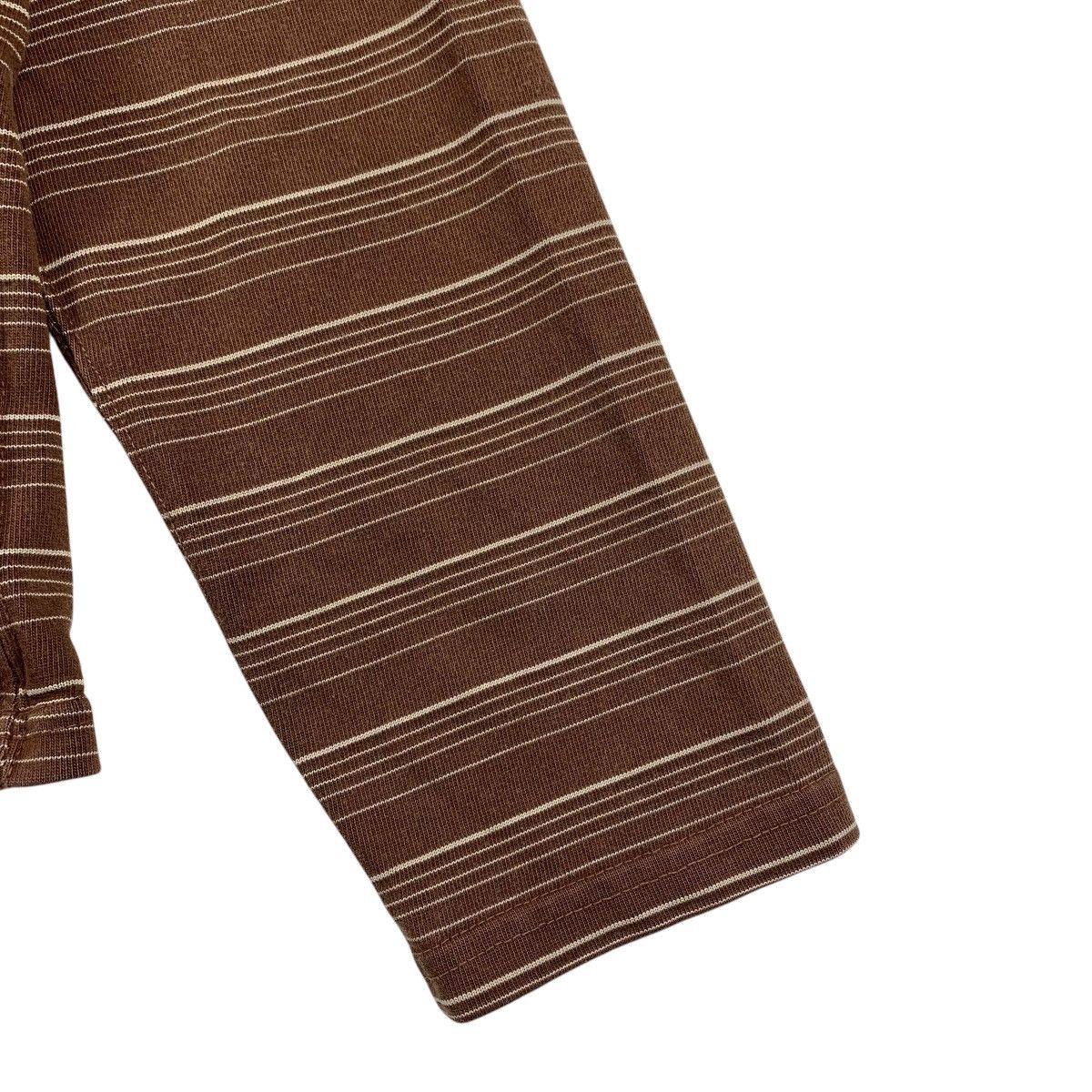 Engineered Garments × Japanese Brand ENGINEERED GARMENTS stripe brown cardigan Size S / US 4 / IT 40 - 8 Thumbnail
