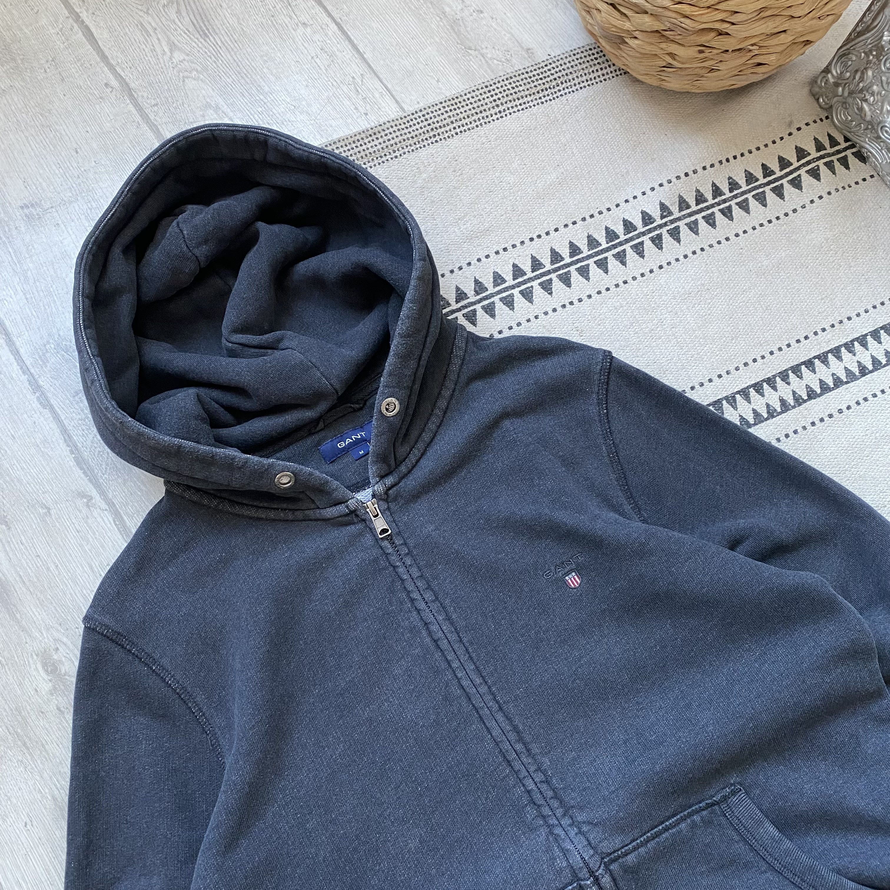 Polo Ralph Lauren Vintage Ralph Lauren Faded Heavy Hoodie GANT ZIP Up Y2K Size US M / EU 48-50 / 2 - 2 Thumbnail