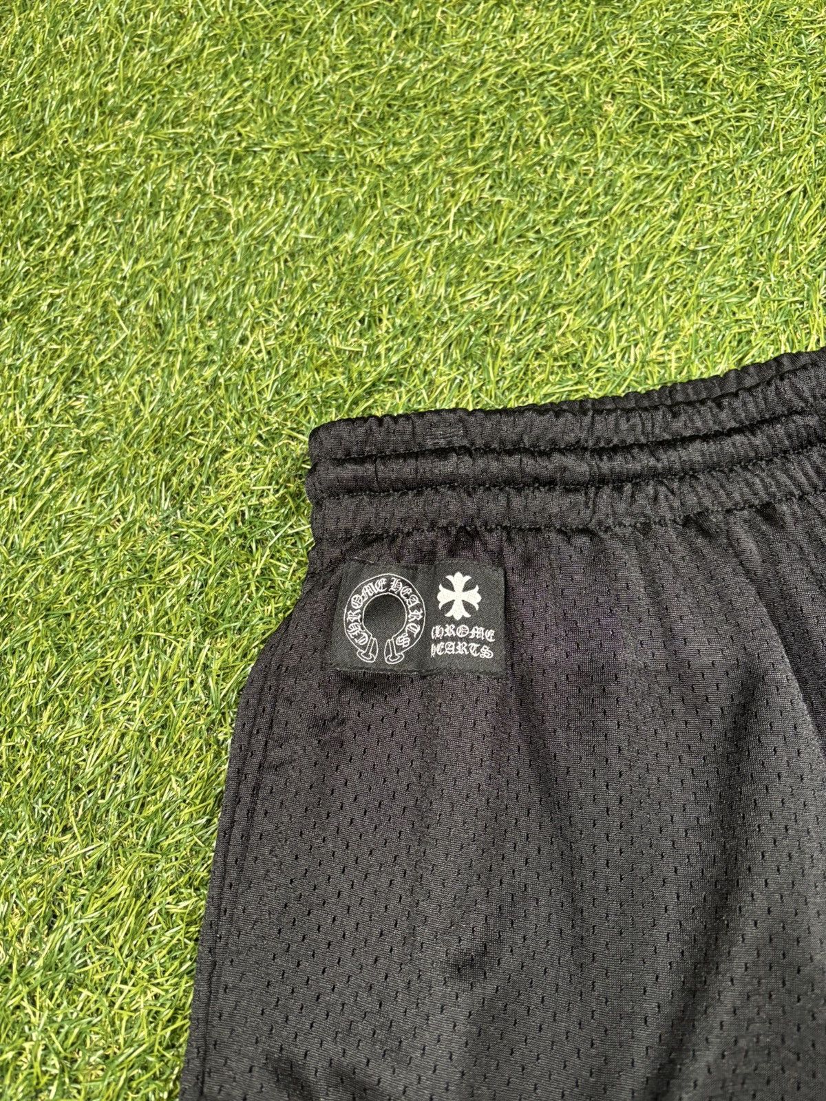 Chrome Hearts Chrome Hearts Black Varsity Mesh Basketball Shorts Size US 35 - 3 Thumbnail
