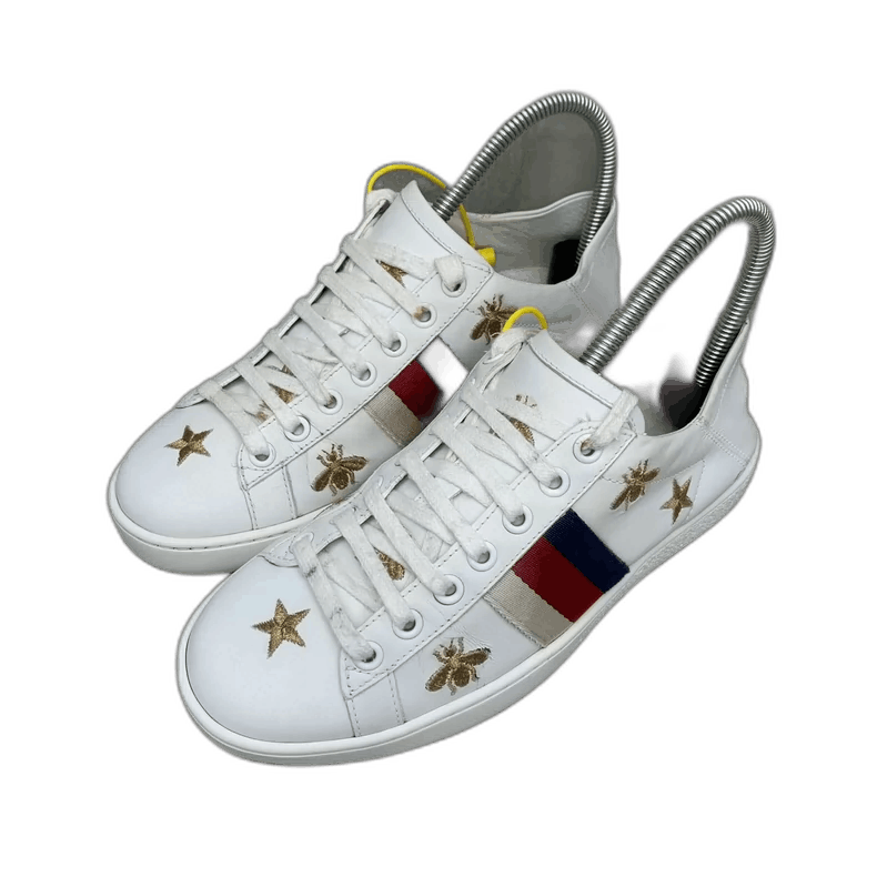 Gucci Gucci Bee Star Sneakers White Size 35 Size US 5 / IT 35 - 1 Thumbnail