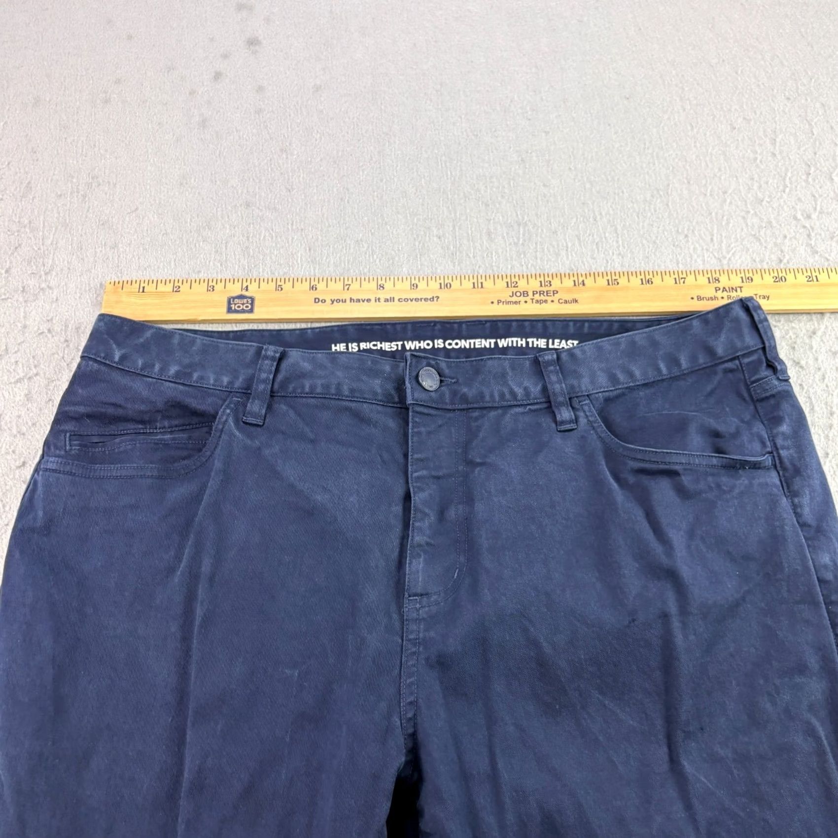 Rhone Rhone Pants Mens 38x32 Blue Everyday Twill Chino Stretch Casual Straight Leg Size US 38 / EU 54 - 7 Thumbnail
