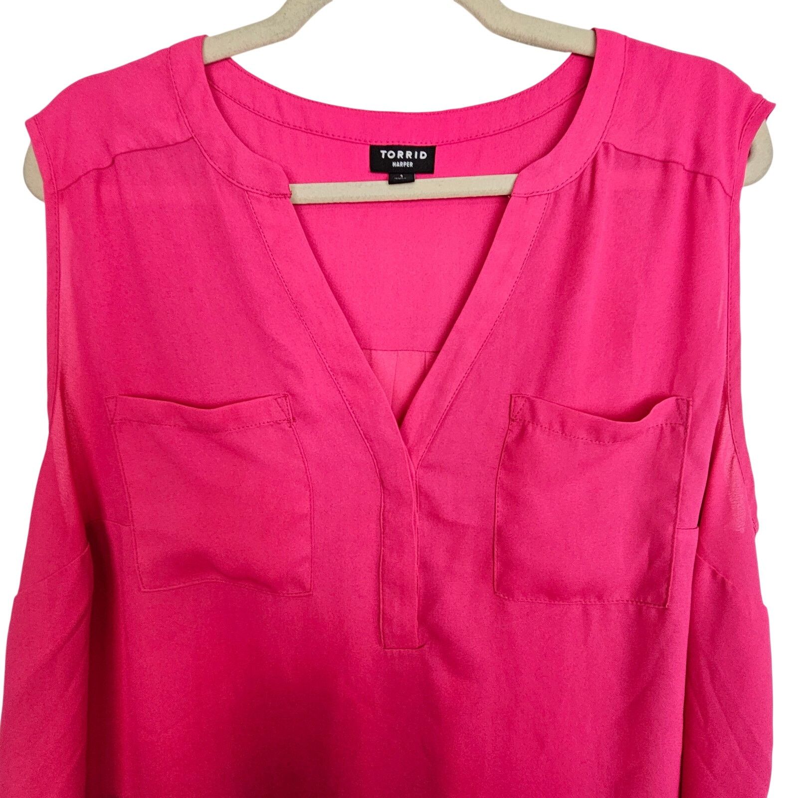 Torrid Torrid Women Harper Blouse Plus Size 1X Ombre Bright Summer Size XL / US 12-14 / IT 48-50 - 2 Thumbnail