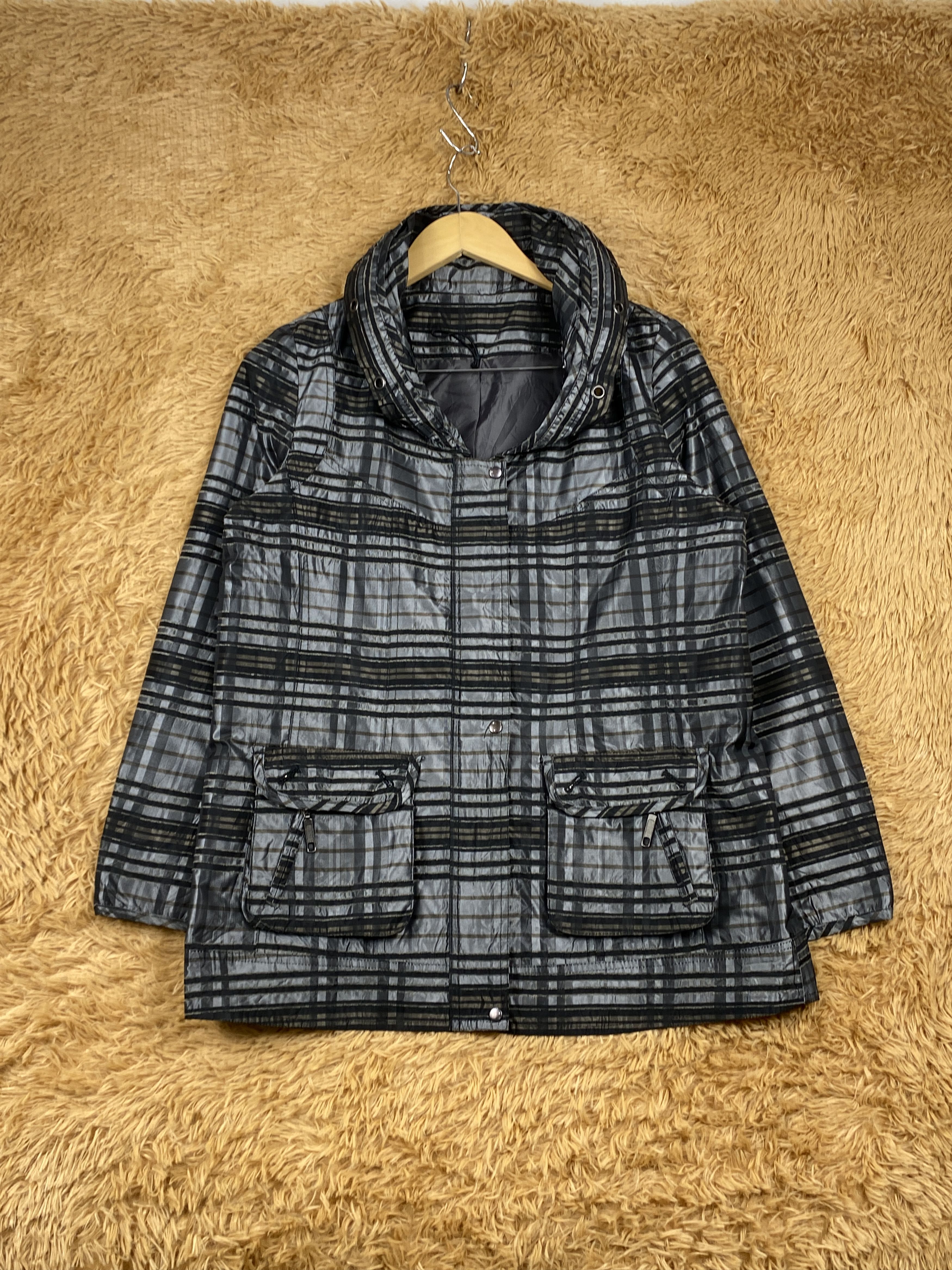 image of Vintage Flannel Jacket in Black, Men's (Size XS)