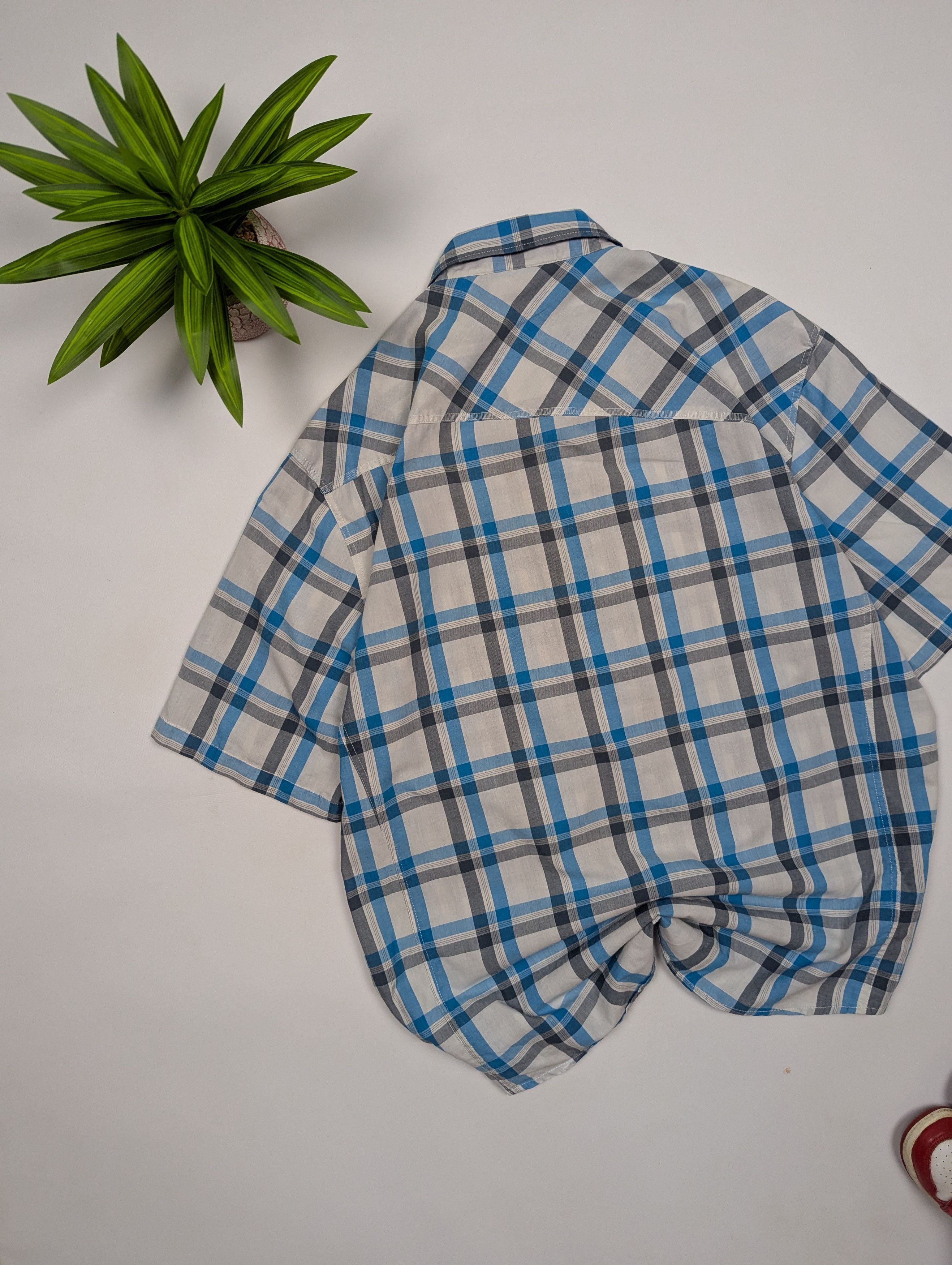 Mammut Mammut Men’s XL Short Sleeve Check Shirt Blue Grey Outdoor Size US XL / EU 56 / 4 - 10 Thumbnail
