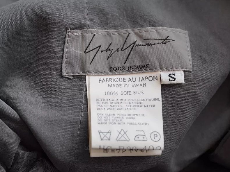 Yohji Yamamoto Yohji Yamamoto size s 1999 SS Companion Silk Twilight Grey Size US 28 / EU 44 - 5 Thumbnail