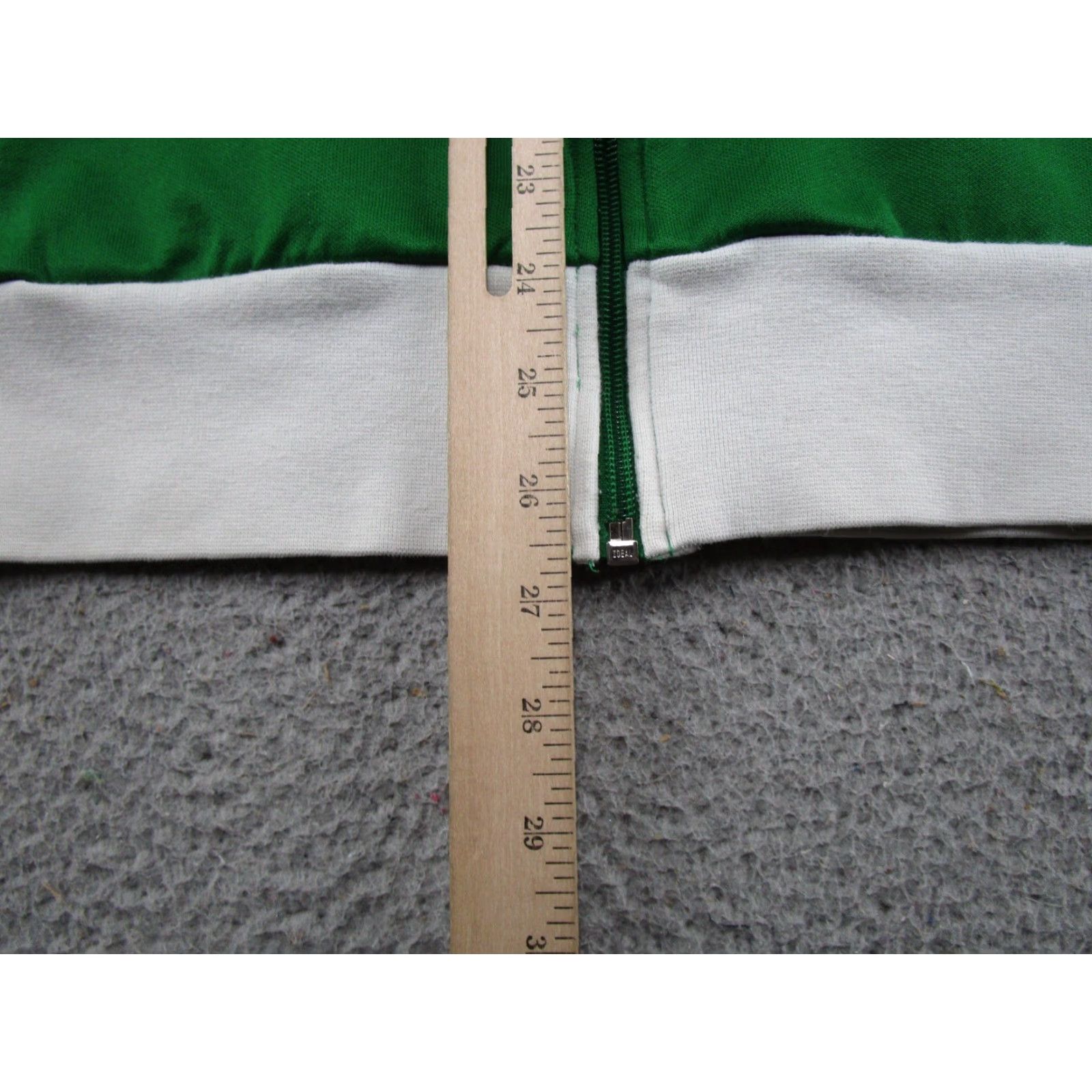 Express Express Mens Jacket Zipper Track Retro Y2K Style Green Size L - Soccer Futbol Read Size US L / EU 52-54 / 3 - 7 Thumbnail