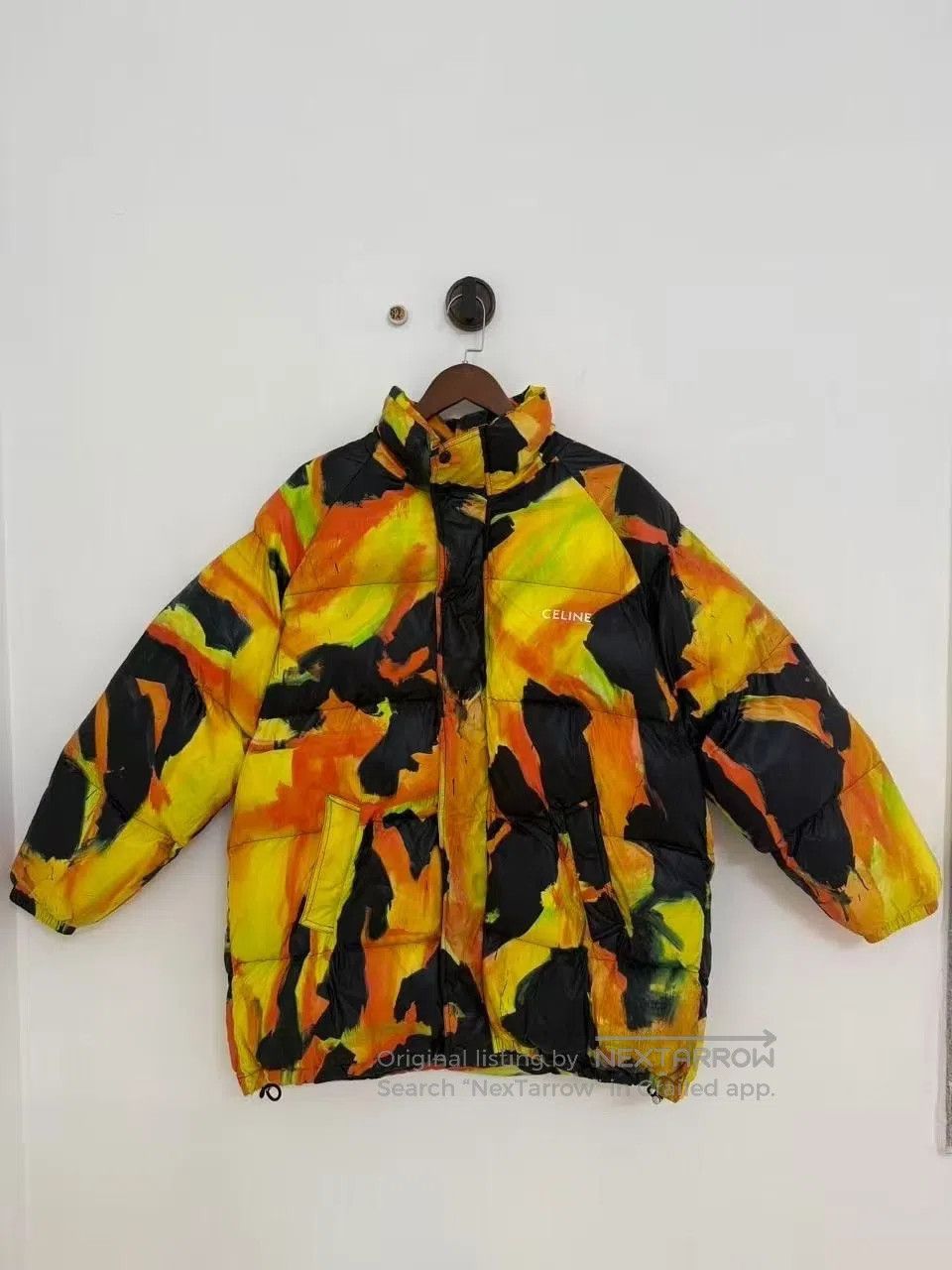 Celine CELINE Flame Graffiti Front and Back Letter Logo Down Jack Size XXS / US 00 / IT 34 - 1 Thumbnail