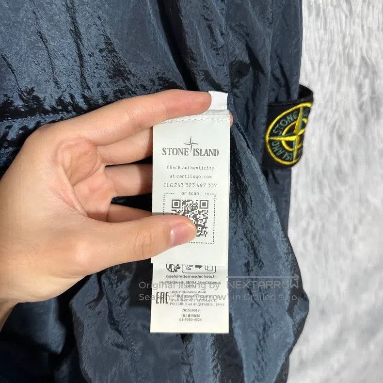 Stone Island Stone Island Metallic Nylon Jacket Coat Deep Blue M Size US M / EU 48-50 / 2 - 6 Thumbnail
