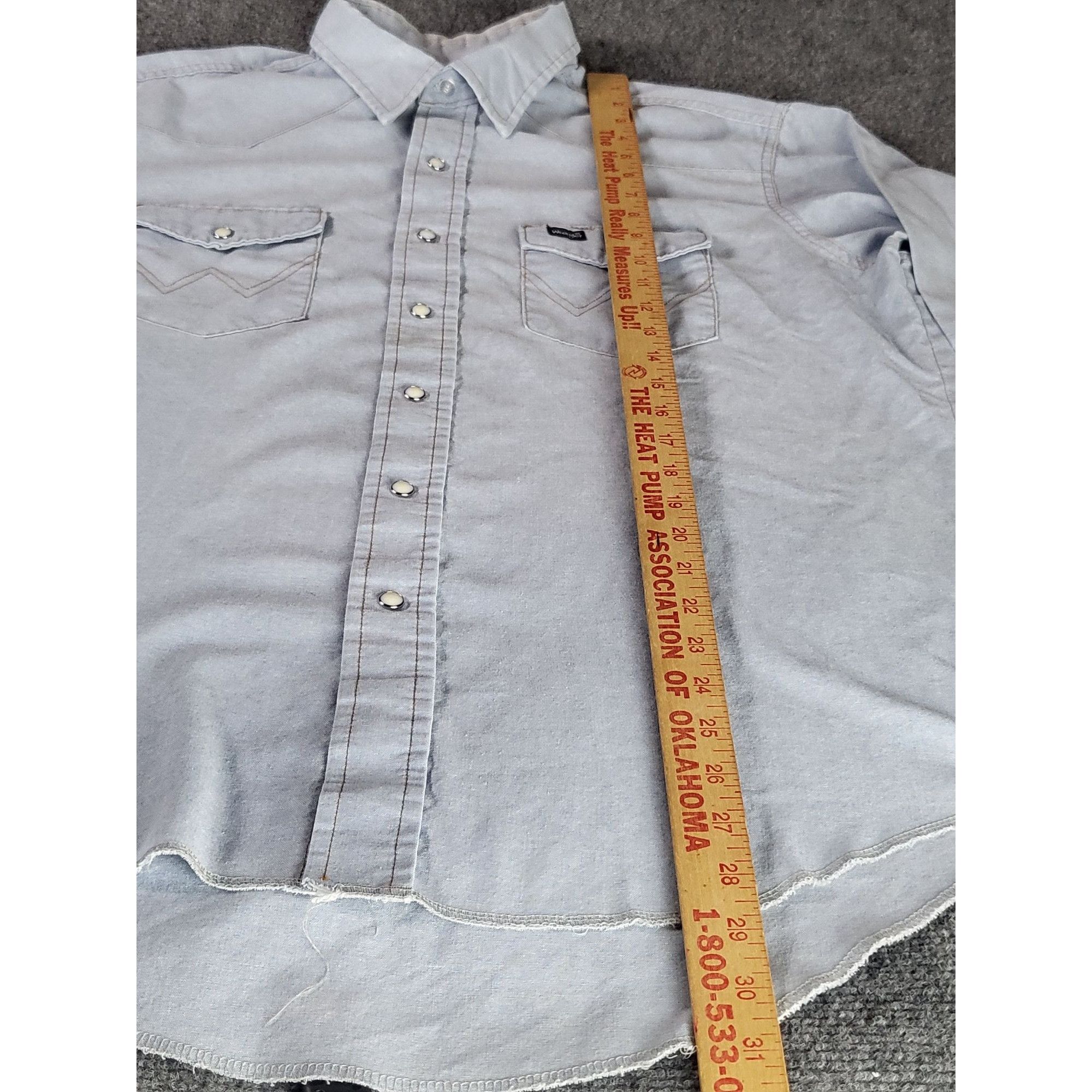 Wrangler Wrangler Pearl Snap Button Up Shirt Men Sz L 17-35 Cowboy We Size US L / EU 52-54 / 3 - 3 Thumbnail