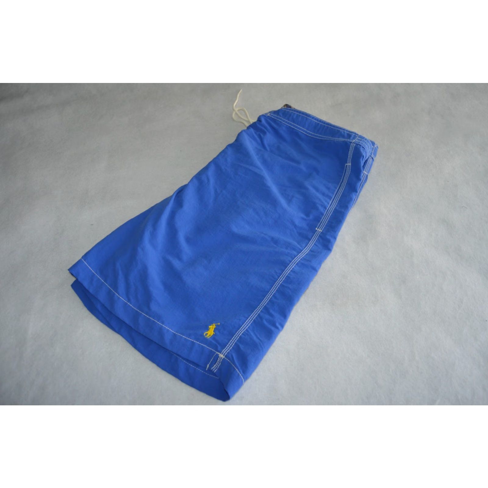 Polo Ralph Lauren VINTAGE Polo Ralph Lauren Swim Trunks Board Shorts Men L Blue Yellow Logo Drawstring Beach Surfing 90s Mens Size US L / EU 52-54 / 3 - 5 Thumbnail