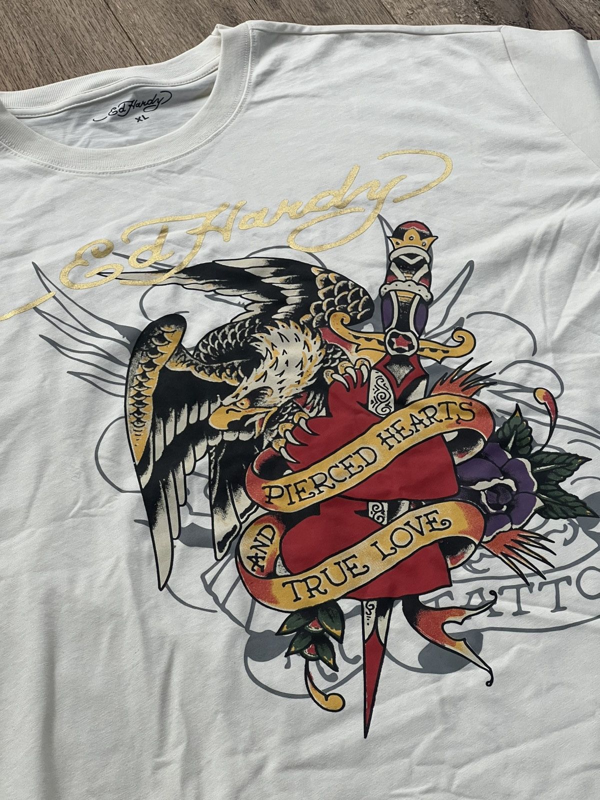 Designer × Ed Hardy Ed Hardy graphic tee sz XL Size US XL / EU 56 / 4 - 2 Thumbnail