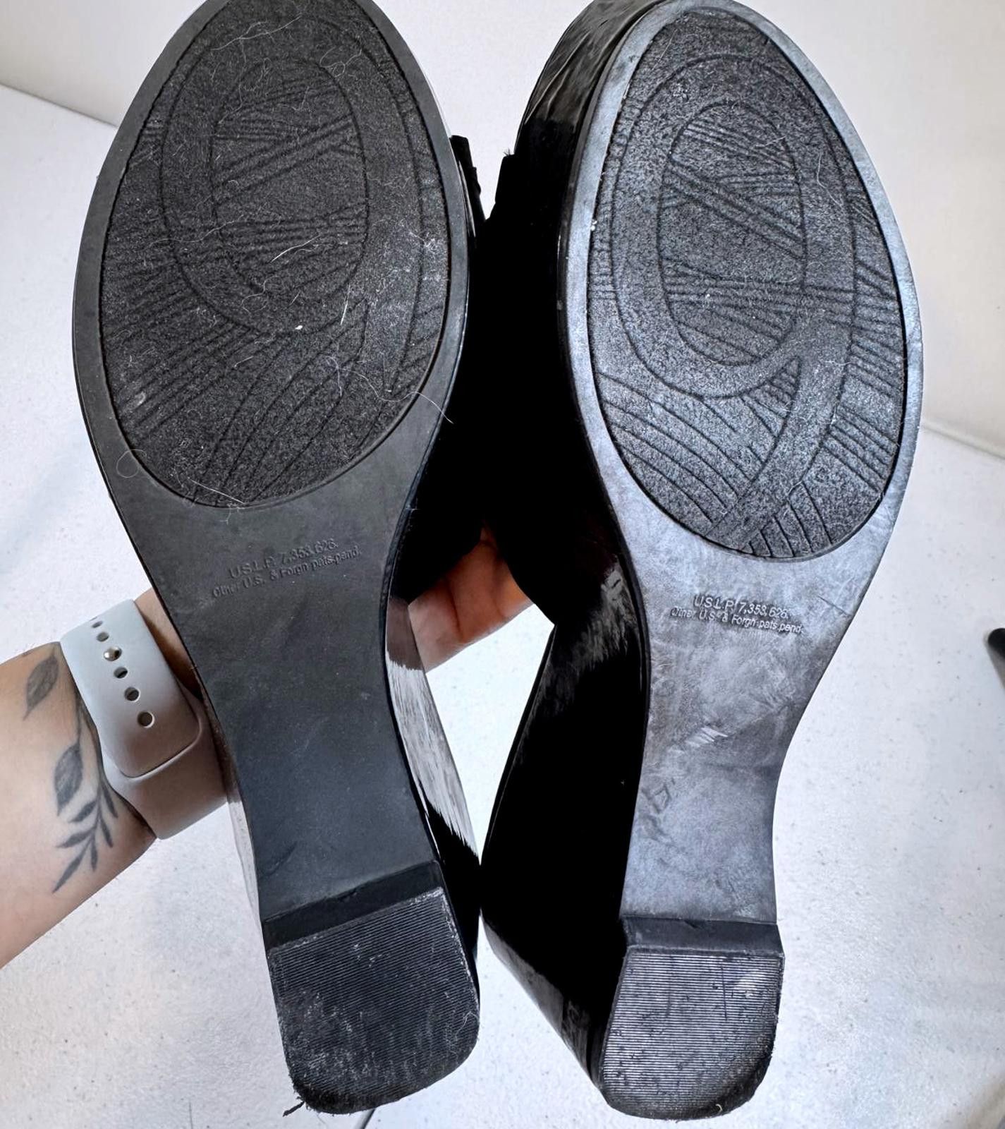 Nine West Nine West Black Wedge Slide Sandals Size US 10 / IT 40 - 5 Thumbnail