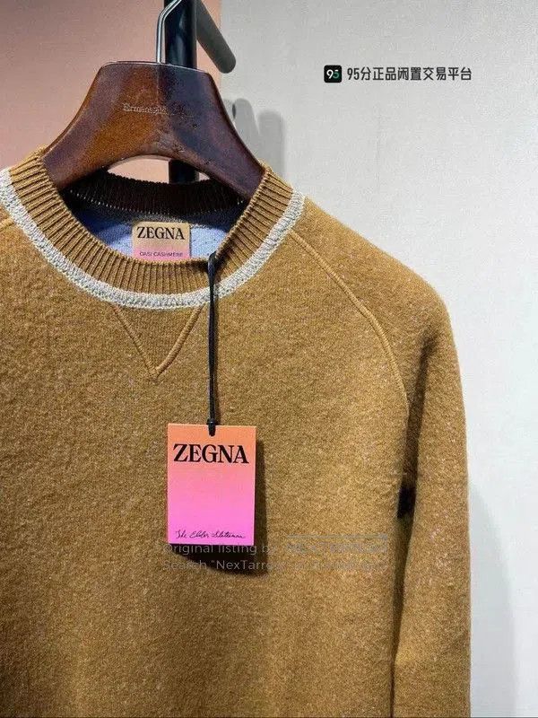 Ermenegildo Zegna Zegna Men's Crewneck Solid Long. Size US M / EU 48-50 / 2 - 8 Thumbnail
