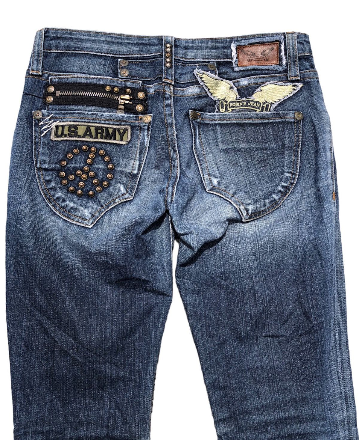 Robins Jeans Vintage Robins Jean low rise flared denim pants Size US 29 - 3 Thumbnail