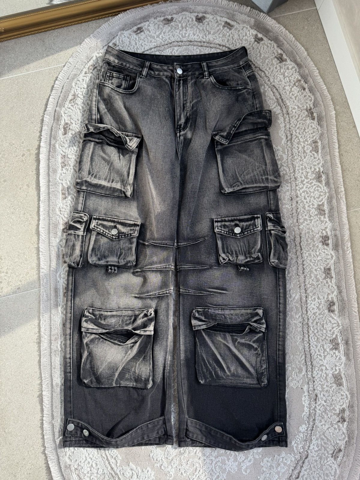 Japanese Brand Rare Vtg Japan Cargo Jeans Multi Pocket Tactical Size US 34 / EU 50 - 1 Thumbnail