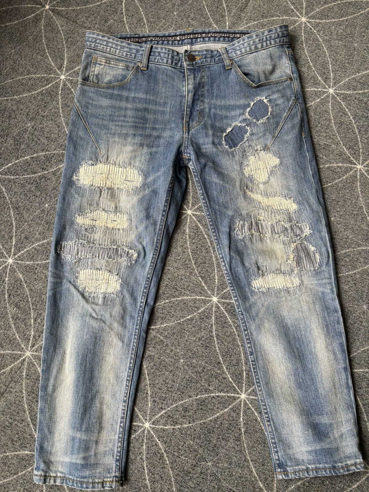 NUMBER (N)INE NANO UNIVERSE コラボ ダメージデニム Number (N)ine Number nine x nano universe jeans | Grailed