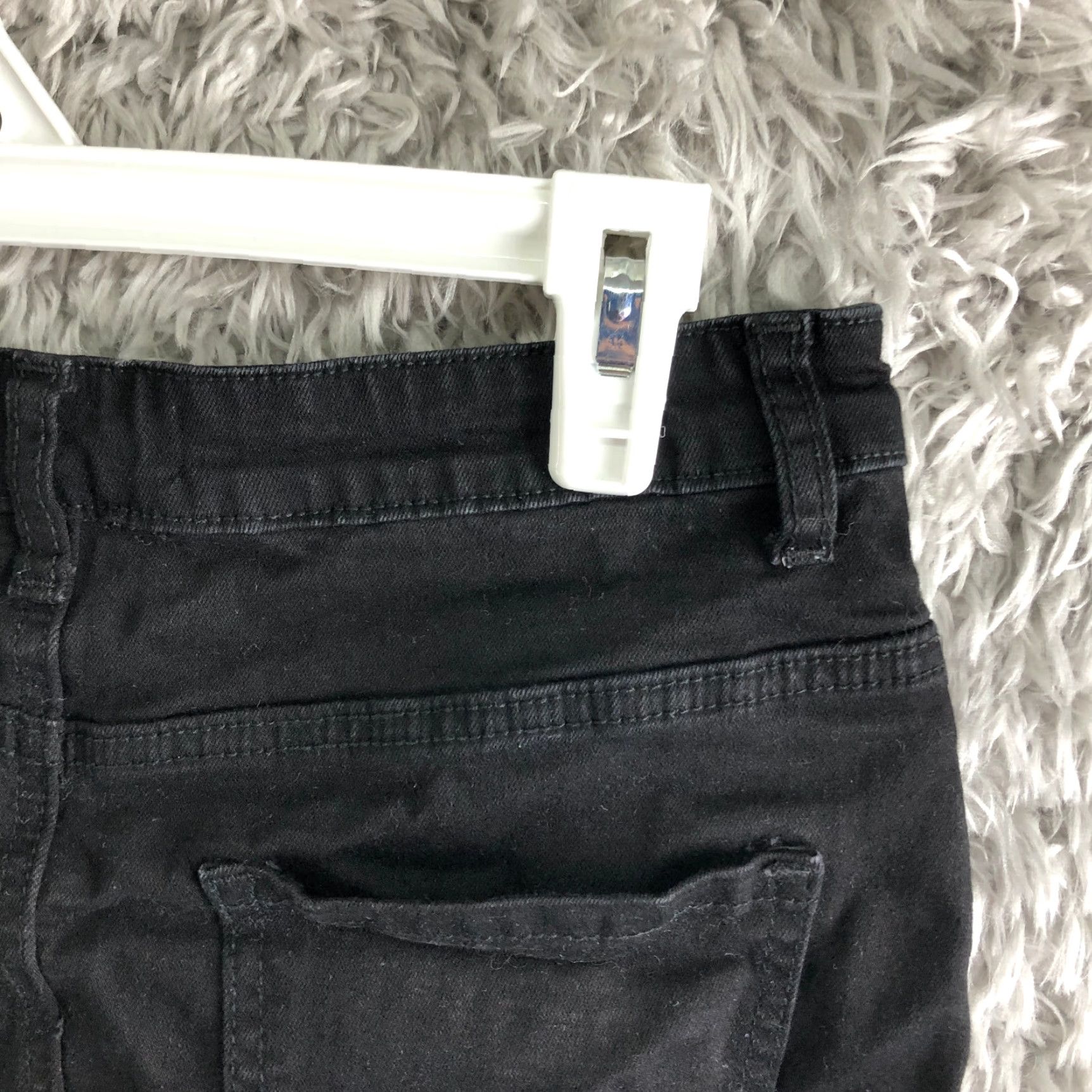 Denime Just Quella Black Jean Skirt Womens Size 4 Denim Button Midi Short Skirt Climate: Spring Summer Fall Vintage No Women Mens? Size 27" / US 4 / IT 40 - 5 Thumbnail