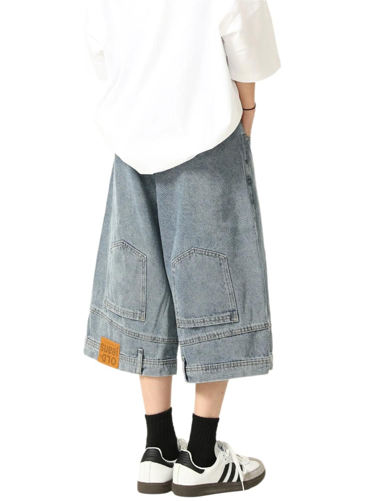 Vintage Reverse Design Baggy Wide Leg Jorts Size US 33 - 1 Thumbnail