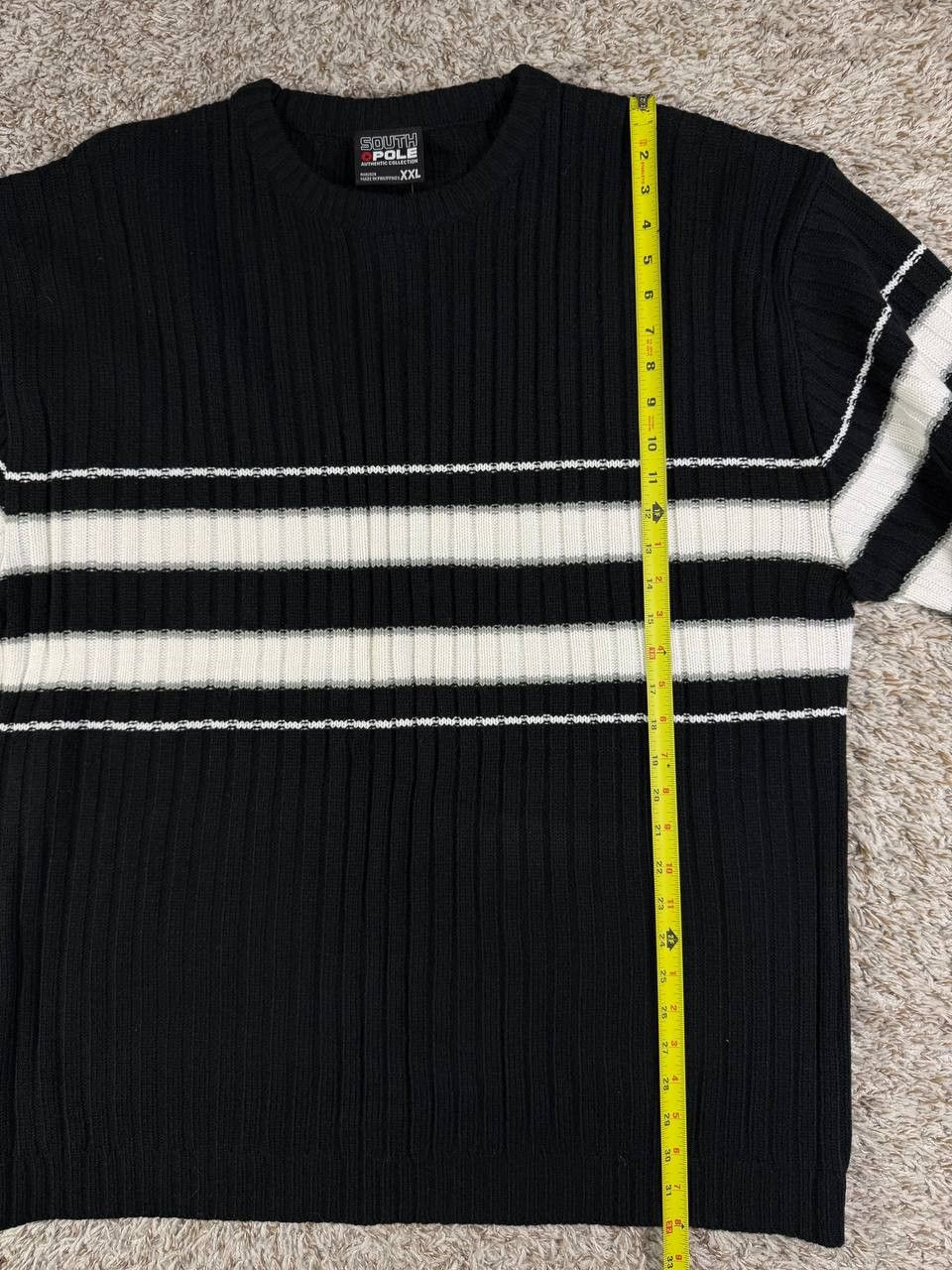 Southpole Southpole Y2K Streetwear Striped Knit Sweater Hip Hop Size US XXL / EU 58 / 5 - 5 Thumbnail