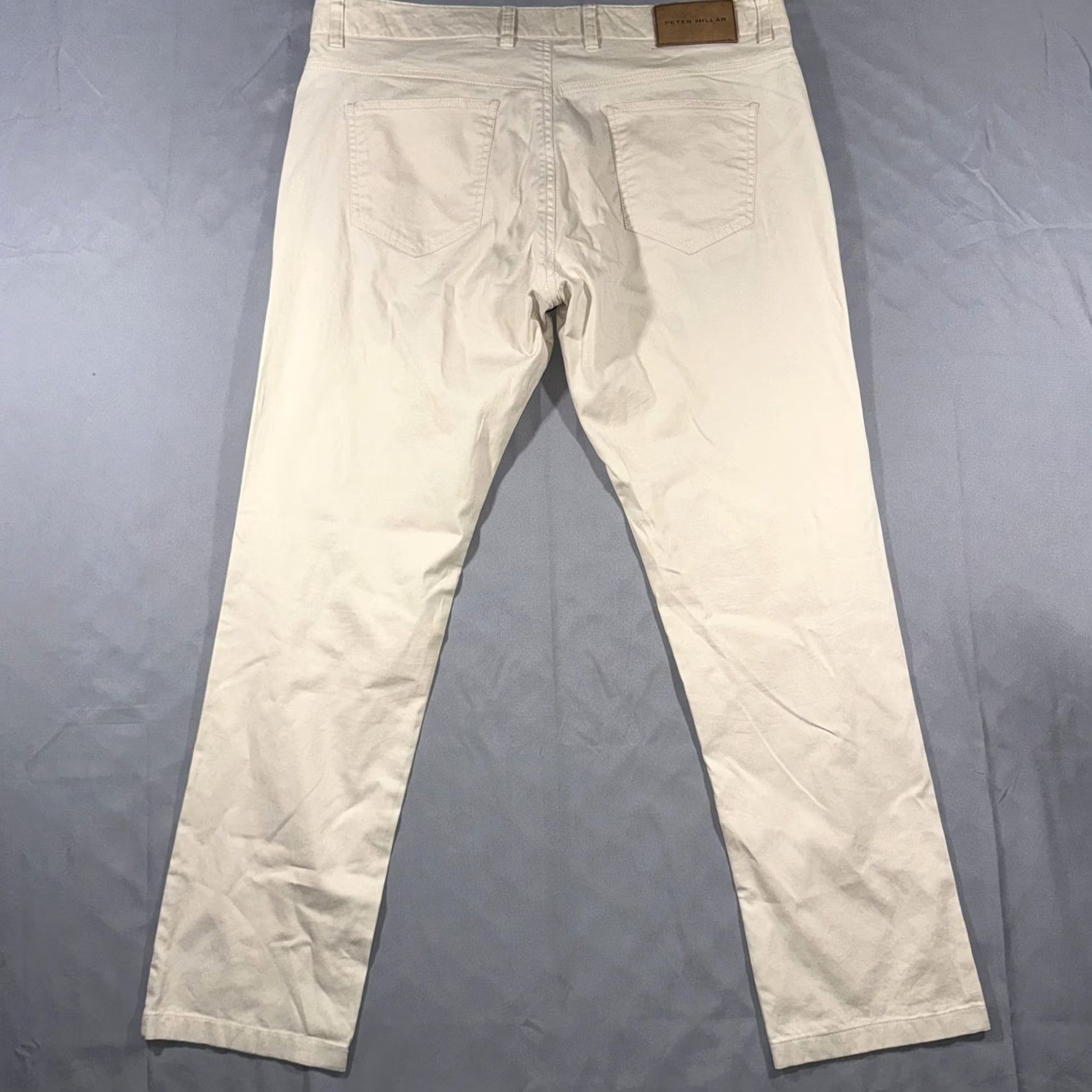 Peter Millar Peter Millar Pants Mens 36 Beige Slim Fit 5-Pocket Chino Cotton Casual Shirt? Size US 36 / EU 52 - 2 Thumbnail