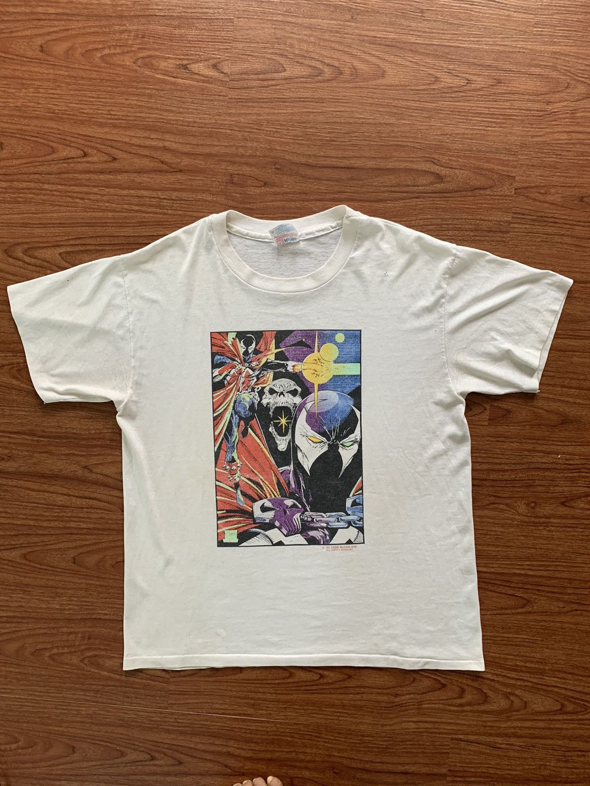 image of Vintage Spawn 80's in White, Men's (Size Large)