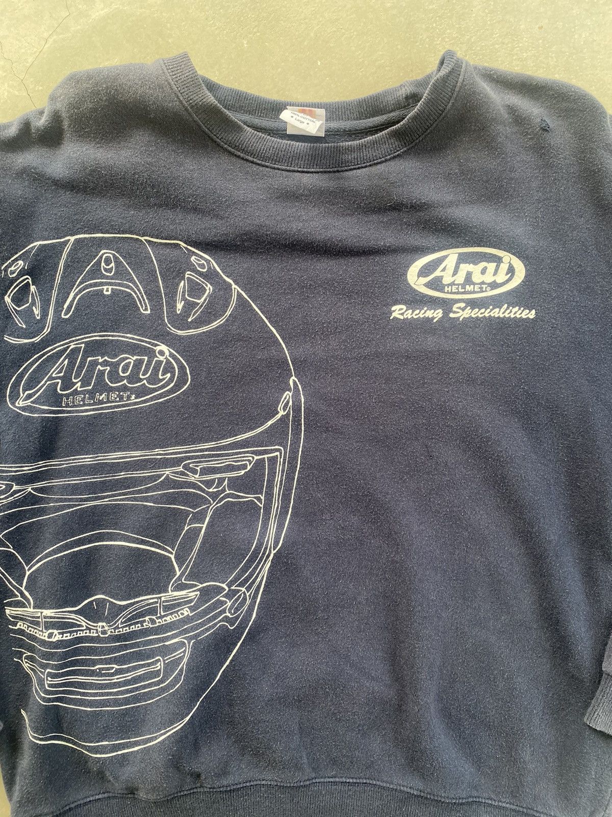 Japanese Brand × Vintage VINTAGE ARAI RACING SPECIALITIES SWEATSHIRT Size US L / EU 52-54 / 3 - 4 Thumbnail