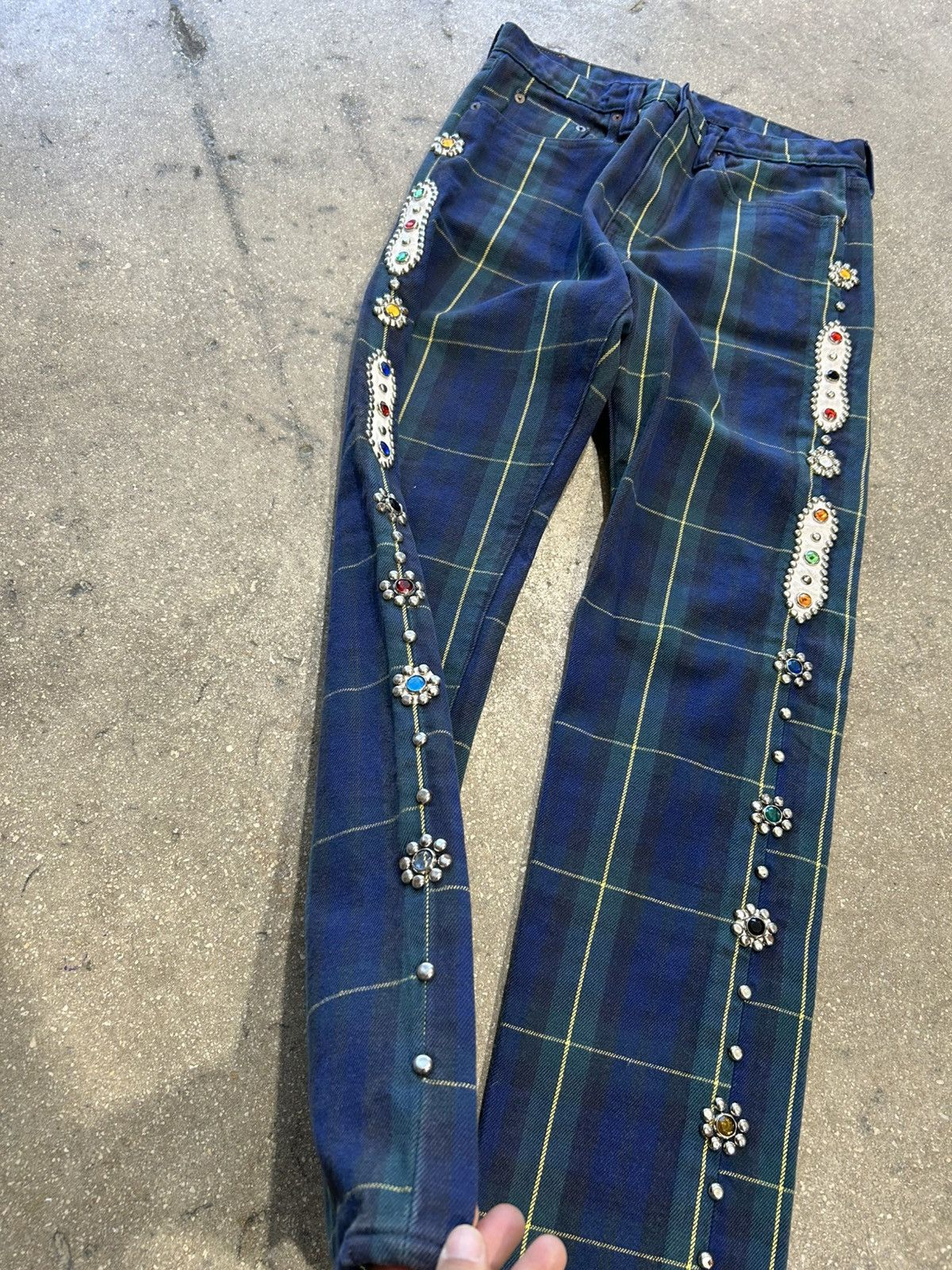 Kapital Kapital Plaid Gemstone Pants Size US 30 / EU 46 - 2 Thumbnail