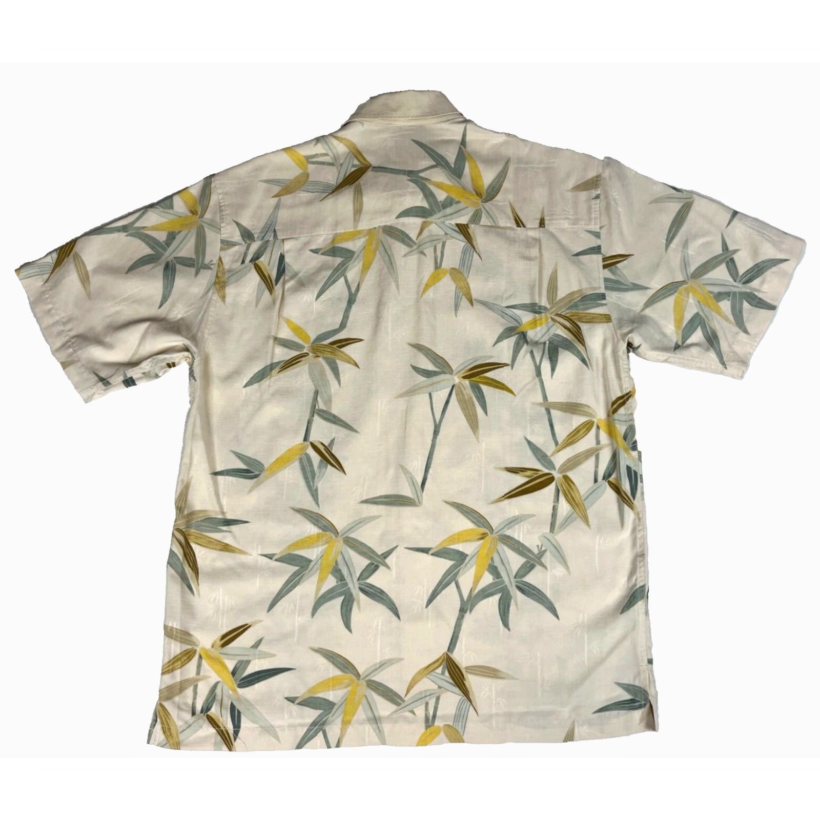 Tommy Bahama VINTAGE Tommy Bahama Shirt Men’s Short Sleeve Button-Up Silk Floral Sz M Beige Beach Hawaiian Flower Shirt Mens Size US M / EU 48-50 / 2 - 2 Thumbnail