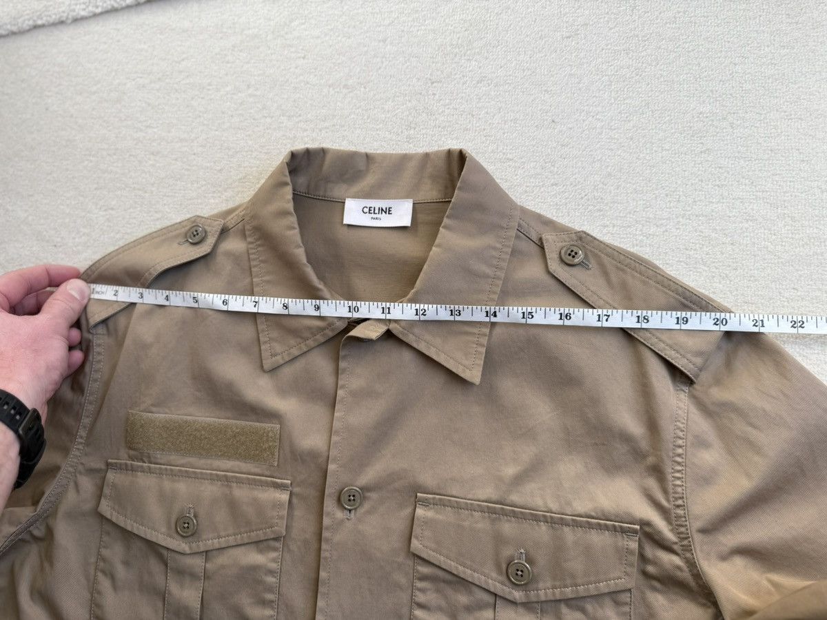 Celine SS23 $990 🤑 Celine military short sleeve shirt Hedi 41 L Size US L / EU 52-54 / 3 - 6 Thumbnail