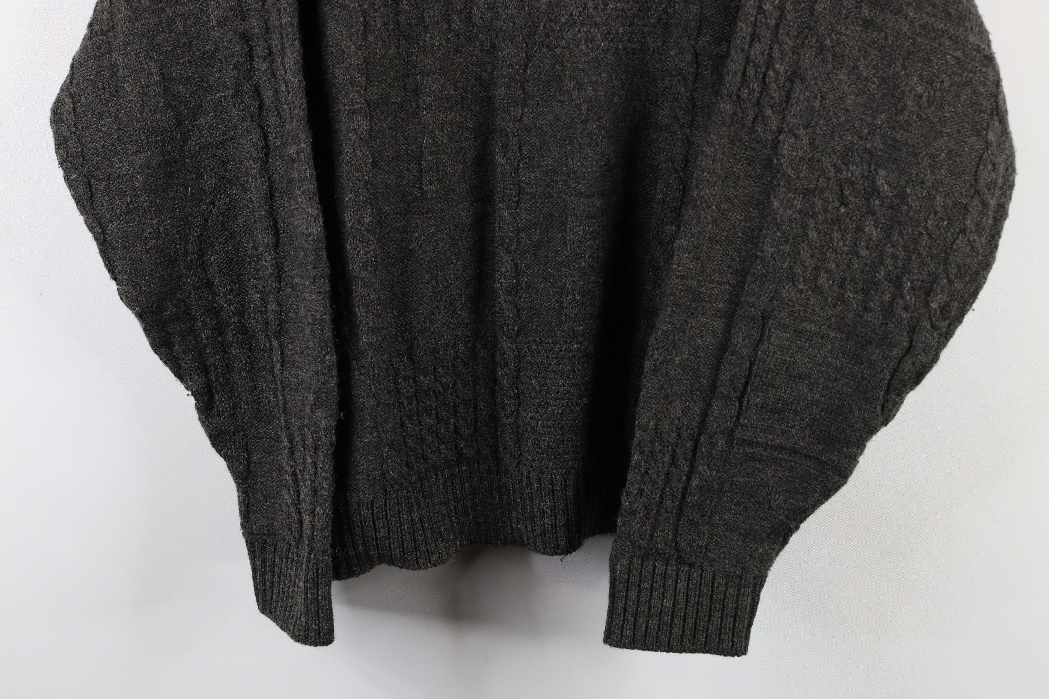 Vintage Vintage 90s Streetwear Blend Chunky Cable Knit Sweater Gray Size US M / EU 48-50 / 2 - 3 Thumbnail