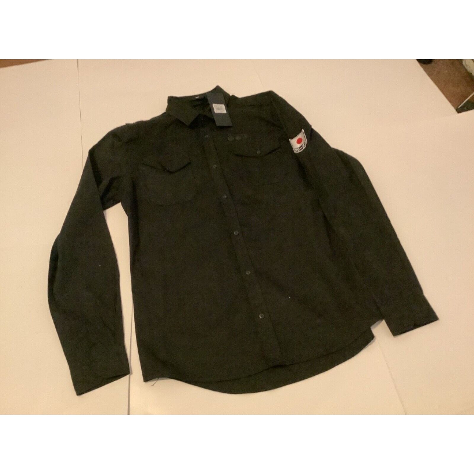 Absent NWT ABSENT SQUAD NAMI Shirt Men's S Black LS with Logos Size US S / EU 44-46 / 1 - 2 Thumbnail