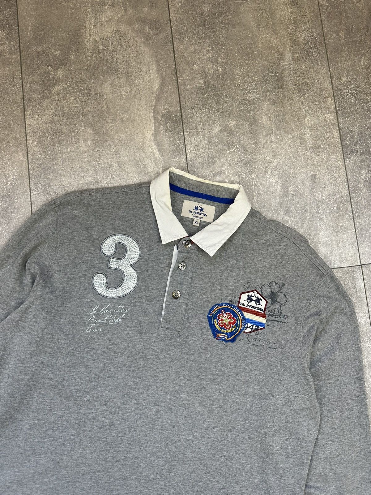 Vintage La Martina Luxury Rugby Long Sleeve Size US XL / EU 56 / 4 - 5 Thumbnail
