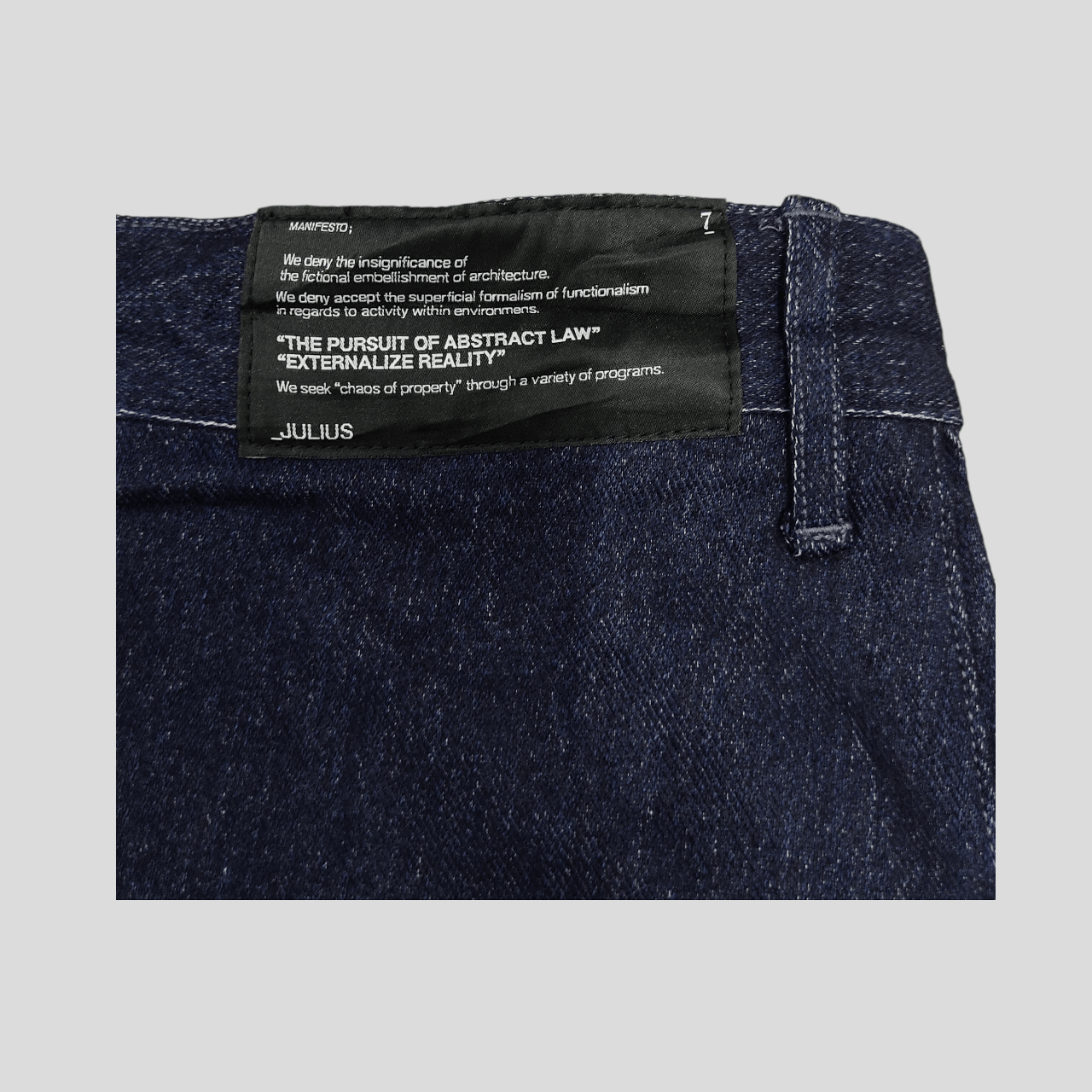 Julius JULIUS FW10 Rare Sample – Exhibition Back Skirt Denim Pants Size US 34 / EU 50 - 9 Thumbnail
