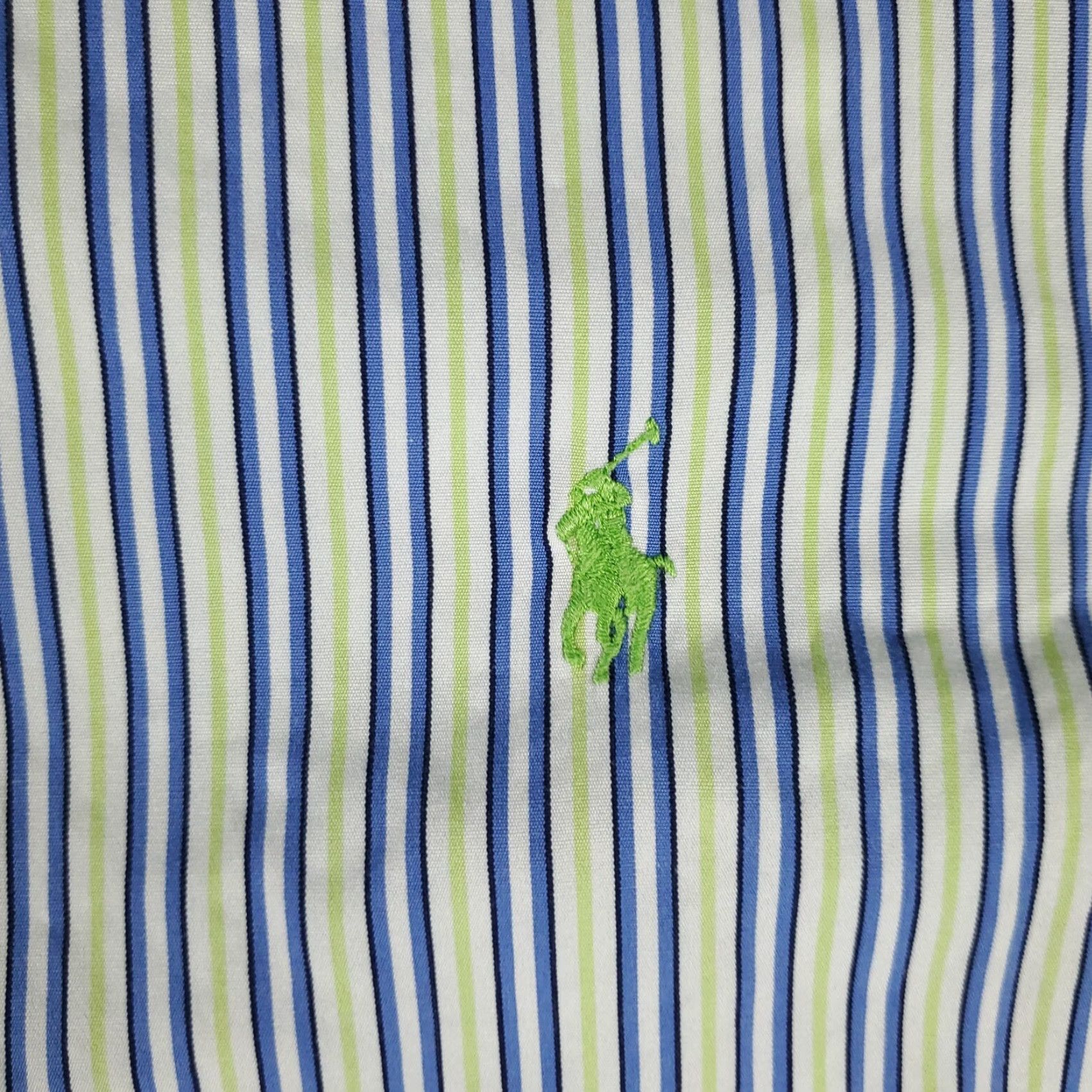 Ralph Lauren Ralph Lauren Shirt Mens Medium Blue Striped Button-Up Long Sleeve Casual Size US M / EU 48-50 / 2 - 2 Thumbnail