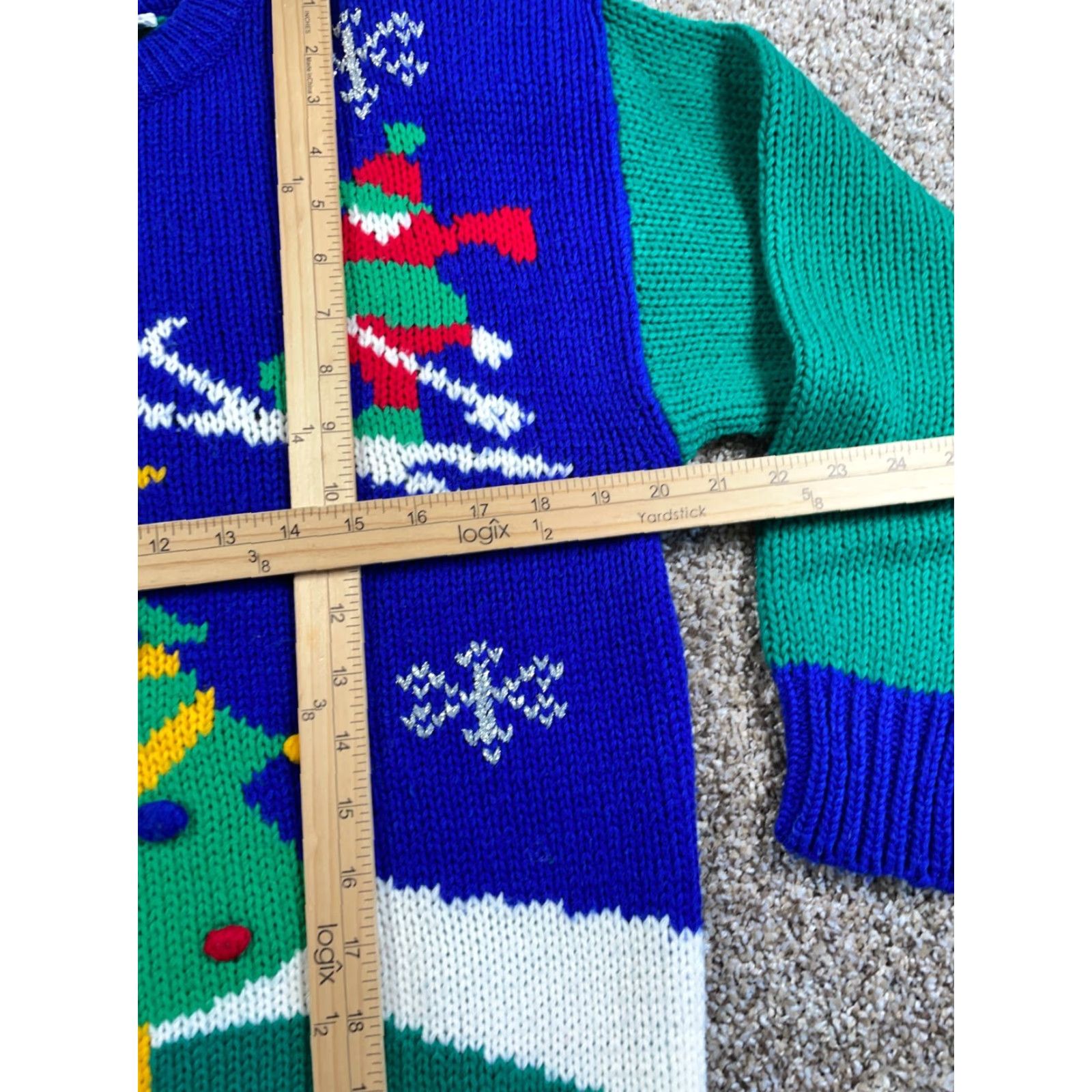 Vintage VINTAGE Adell Barre Christmas Skiing Elves Sweater Women's Large Ugly Holiday Knit Size L / US 10 / IT 46 - 6 Thumbnail