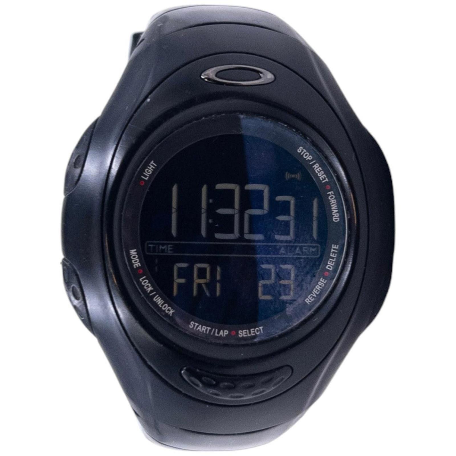Vintage Oakley D1 Digital Watch in Black, Men's