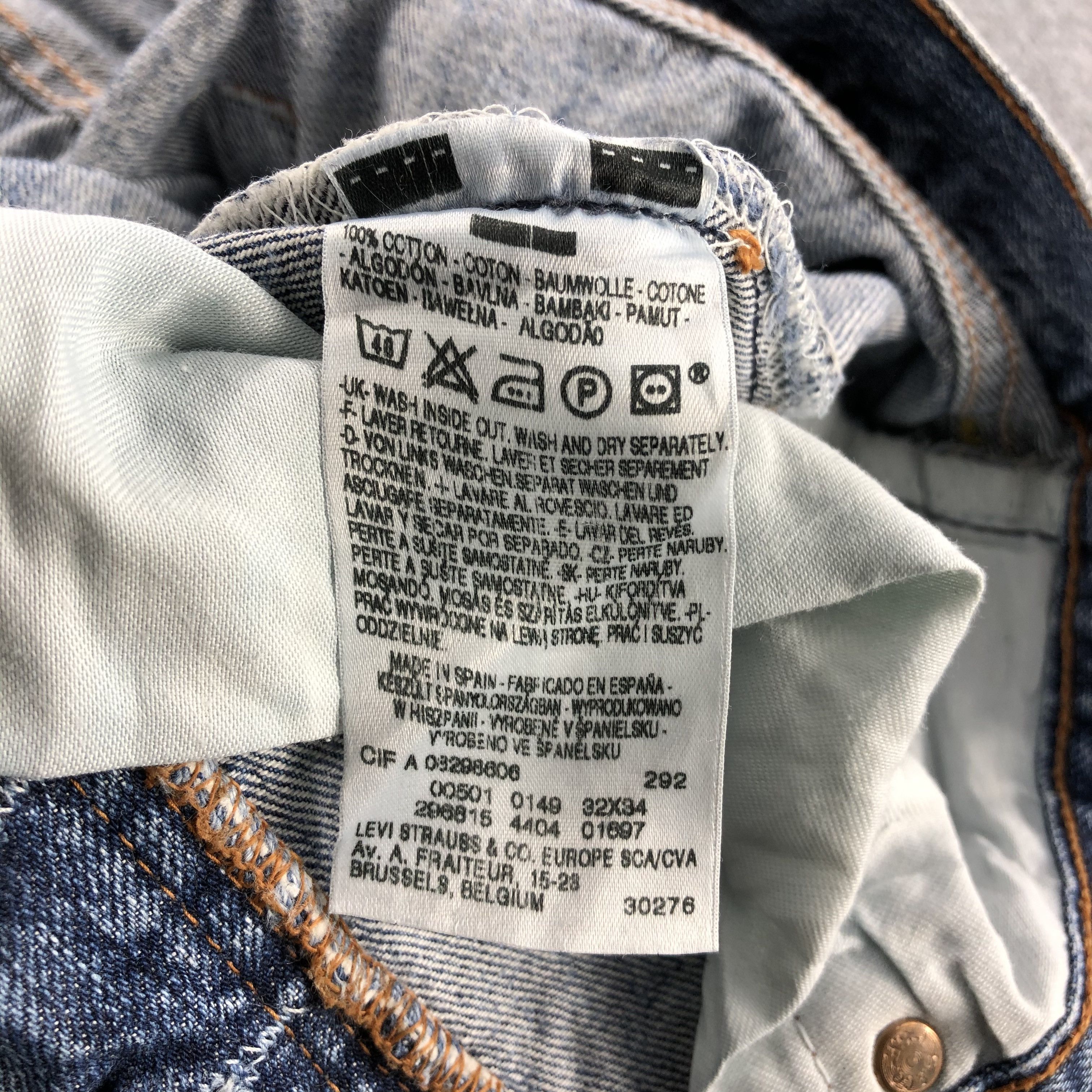 Levi's Vintage Levis Jeans Lot 501-JM961 Size US 32 / EU 48 - 10 Thumbnail