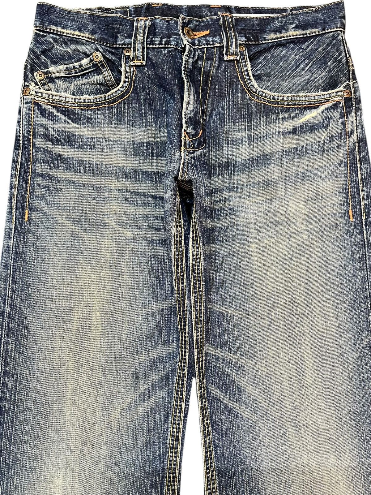 Edwin Vintage Edwin XV-S Flare Whiskers Buckle Belt Denim Size US 31 - 2 Thumbnail