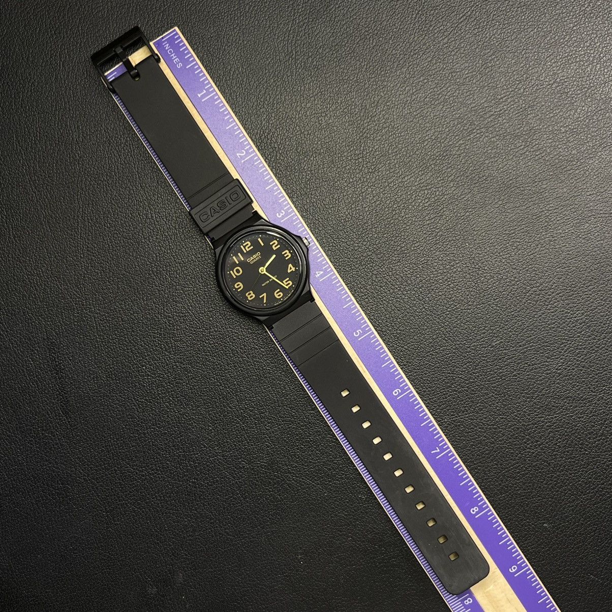 Casio × Japanese Brand Casio Minimalist Classic Retro Watch – Black Gold Size ONE SIZE - 8 Thumbnail