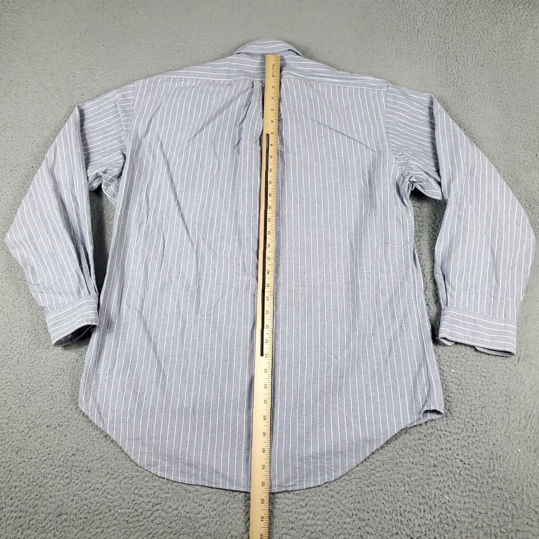 Ralph Lauren Ralph Lauren Shirt Mens 16 Blue Striped Pony Dress Button Up Long Sleeve Shirt Size 42R - 4 Thumbnail