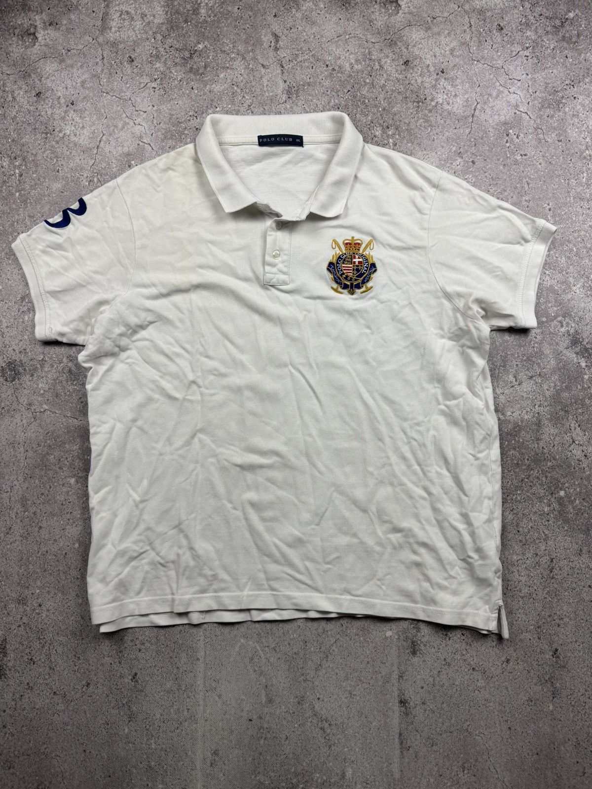 Polo Ralph Lauren Vintage Polo Ralph Lauren Y2K Club Polo T-shirt Size US XXL / EU 58 / 5 - 1 Thumbnail