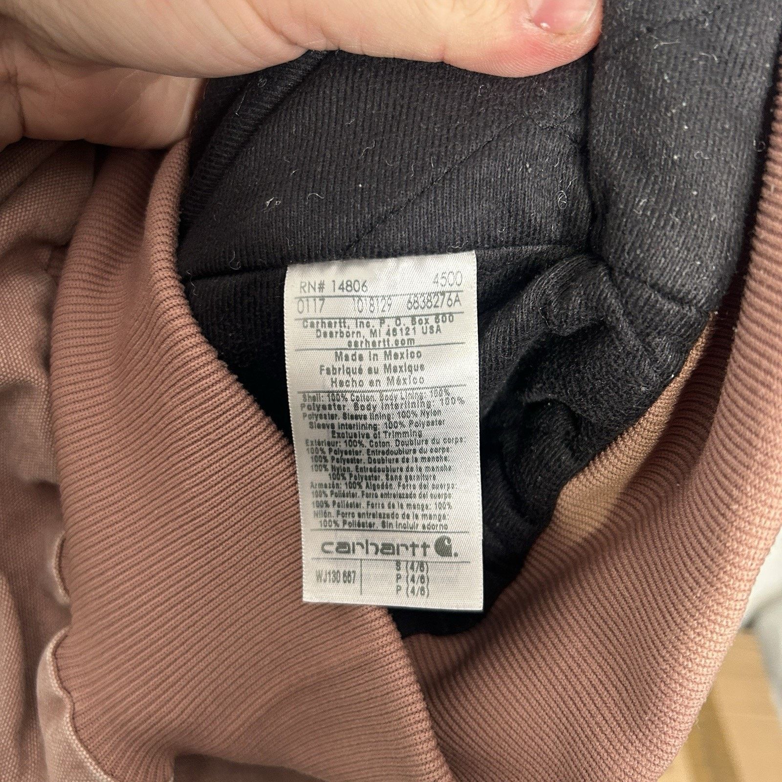 Carhartt Carhartt Hooded Active Jacket “Burlwood/Dusty Pink” WJ130 Size S / US 4 / IT 40 - 9 Thumbnail