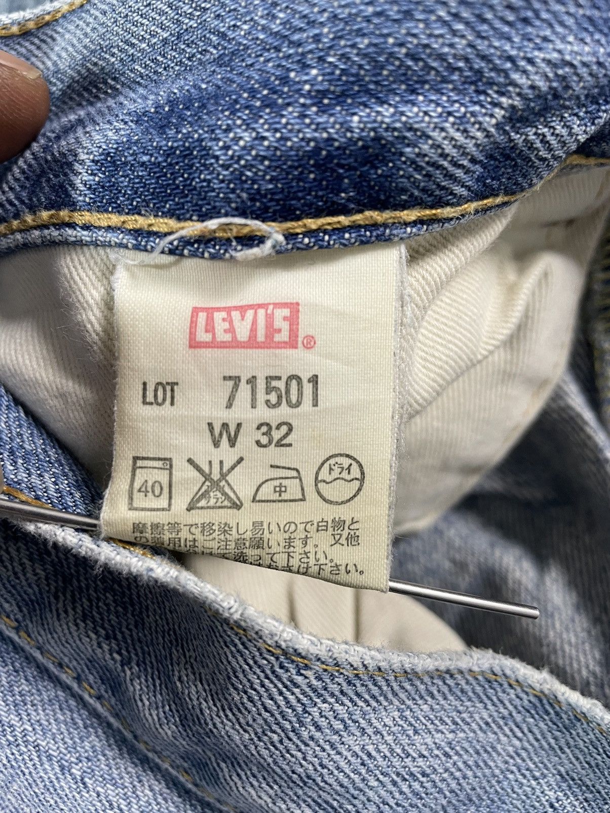 Levi's Levis Vintage Distressed Big E Selvage Japan Size US 31 - 12 Thumbnail