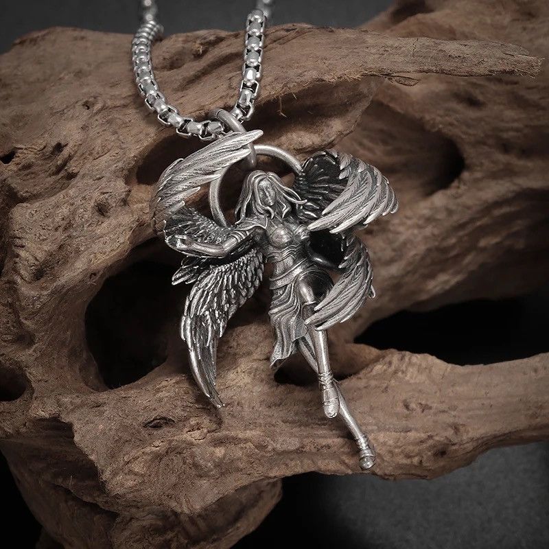 Jewelry Four-Winged Pendant Necklace Size ONE SIZE - 4 Thumbnail