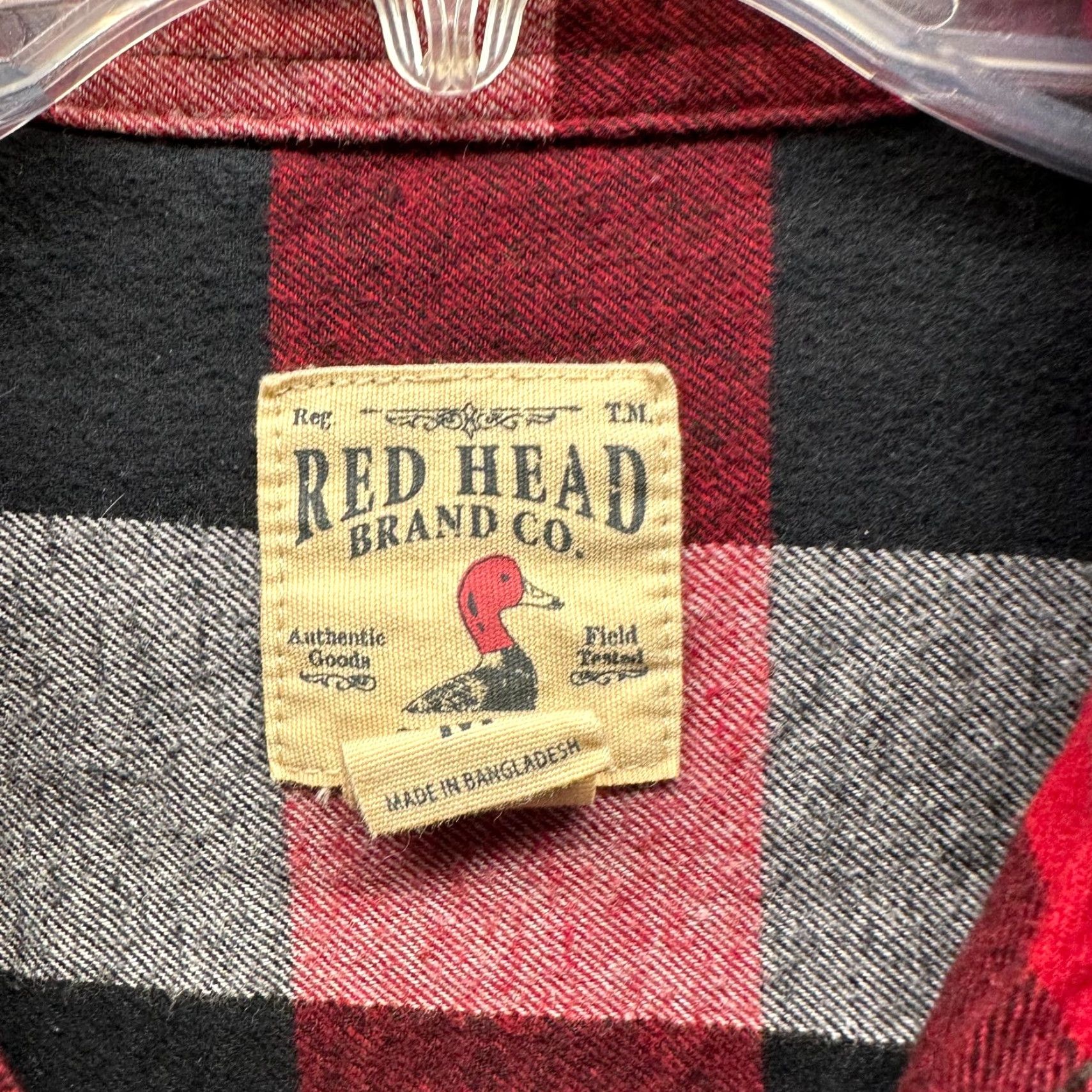 Vintage VINTAGE RedHead Shirt Outdoors Plaid Flannel Cotton Mens Medium Black Gray Buffalo Size US M / EU 48-50 / 2 - 4 Thumbnail