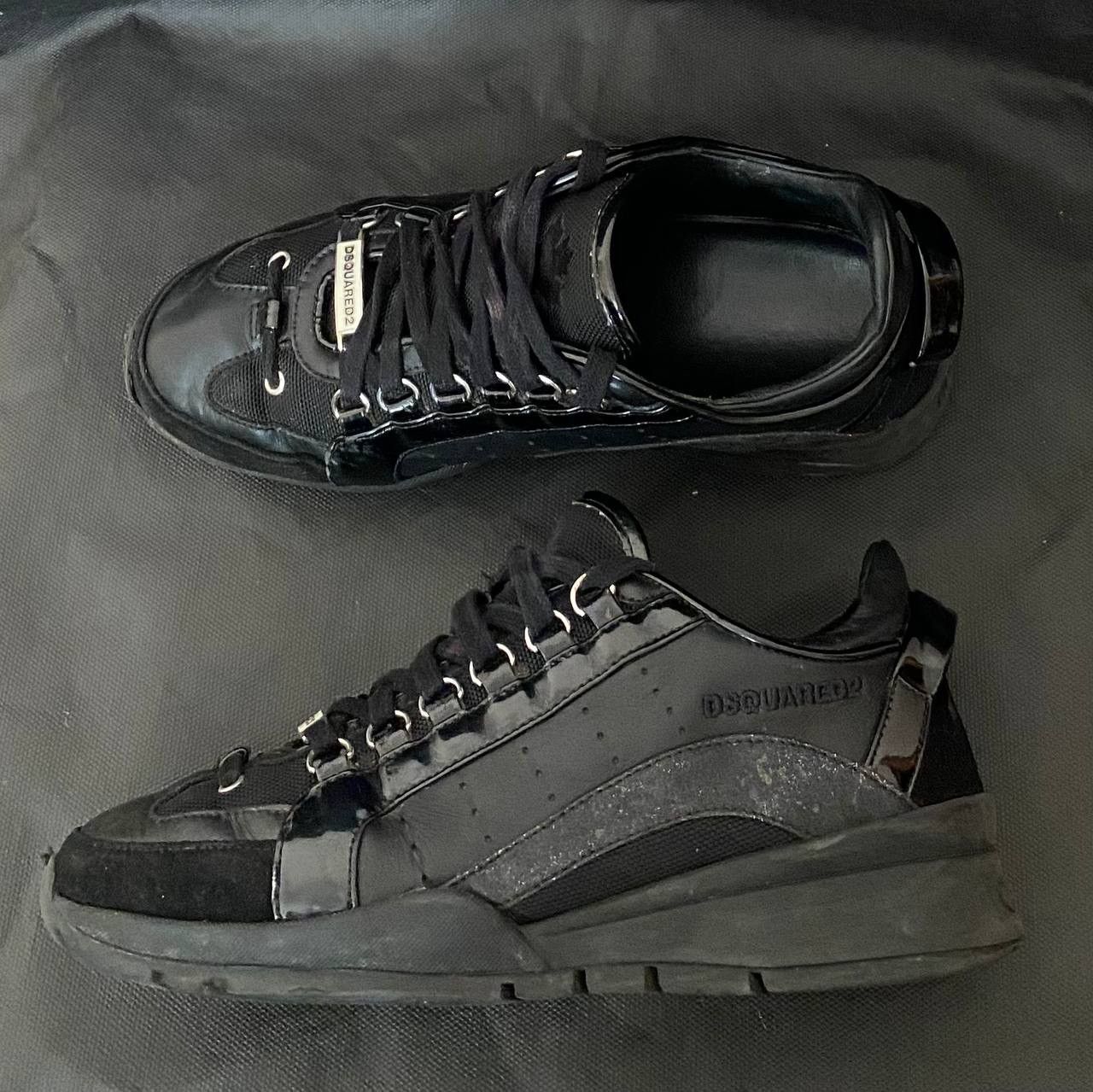Dsquared2 DSQUARED2 Men's Black Sneakers EU 40 Leather "1964" Size US 7 / EU 40 - 5 Thumbnail