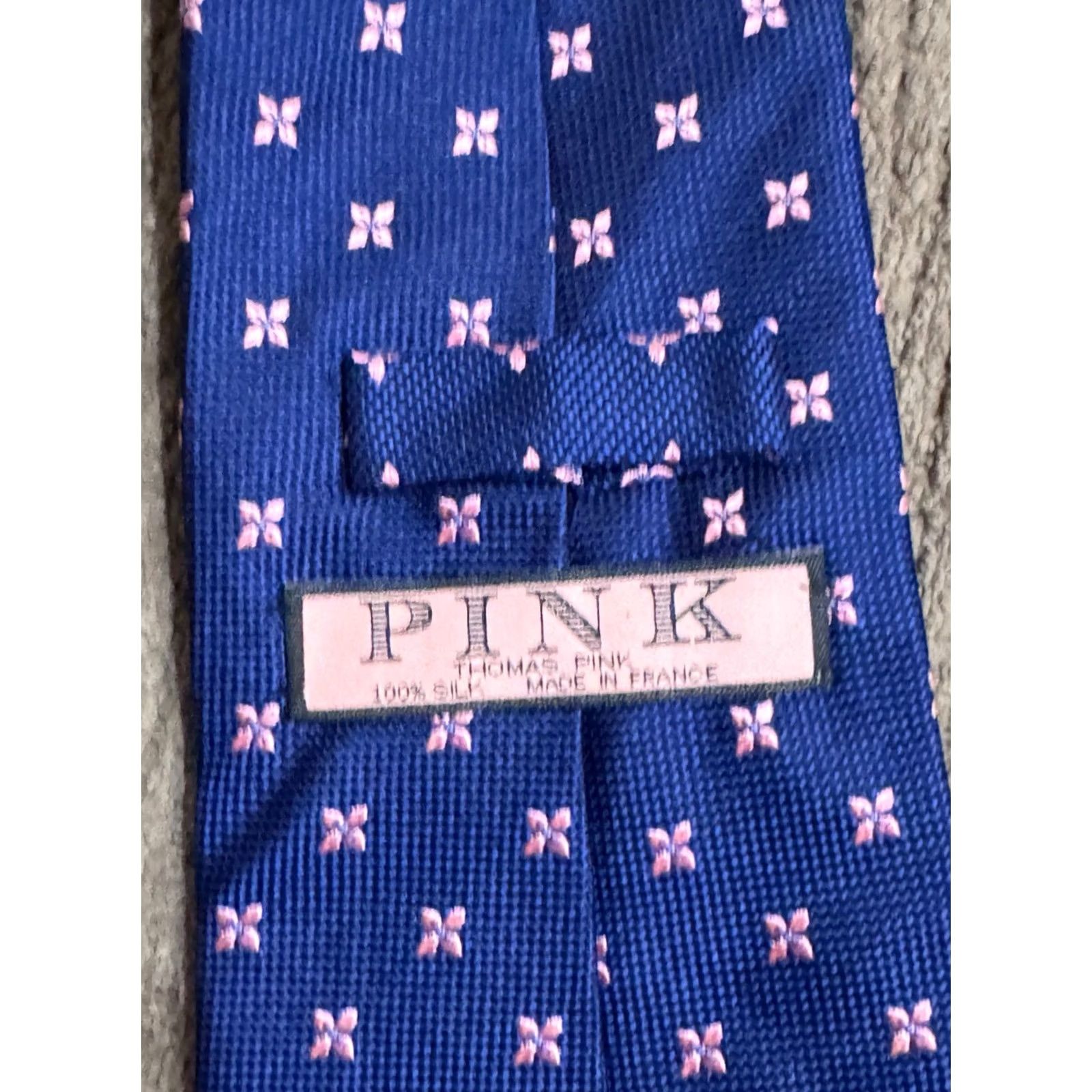 Pinko Thomas Pink Mens Necktie Silk Made In France Silk Necktie Tie MINT Multicolor Ascot Brand: Thomas Pink Size ONE SIZE - 5 Thumbnail
