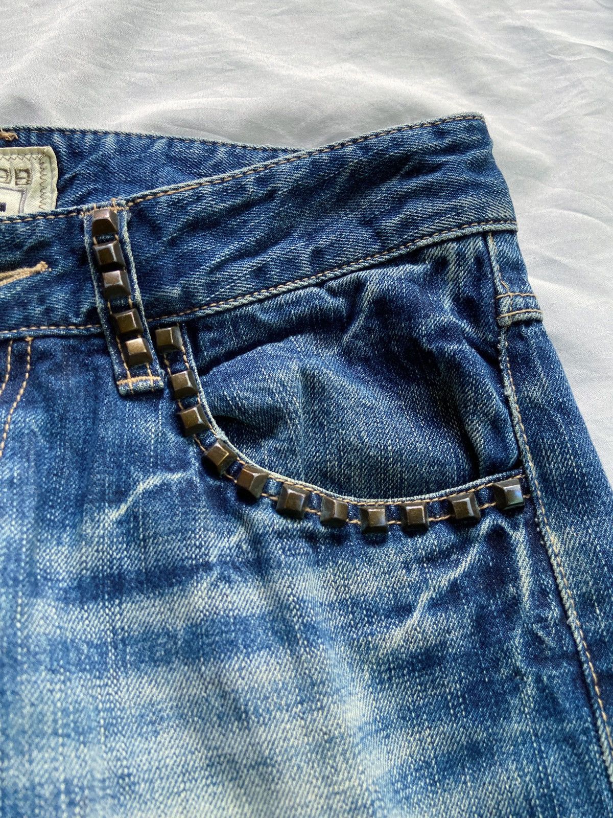 PPFM COOK JEANS #E99 DISTRESSED PUNK DENIM Size US 31 - 7 Thumbnail