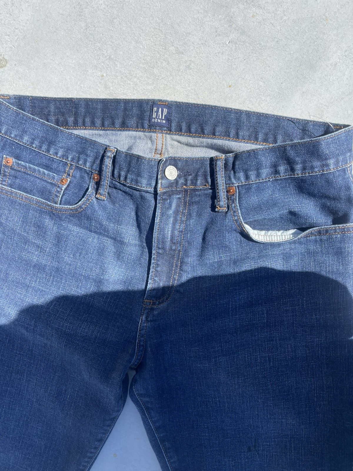 Vintage Dark Wash Gap Jeans Size US 33 - 3 Thumbnail