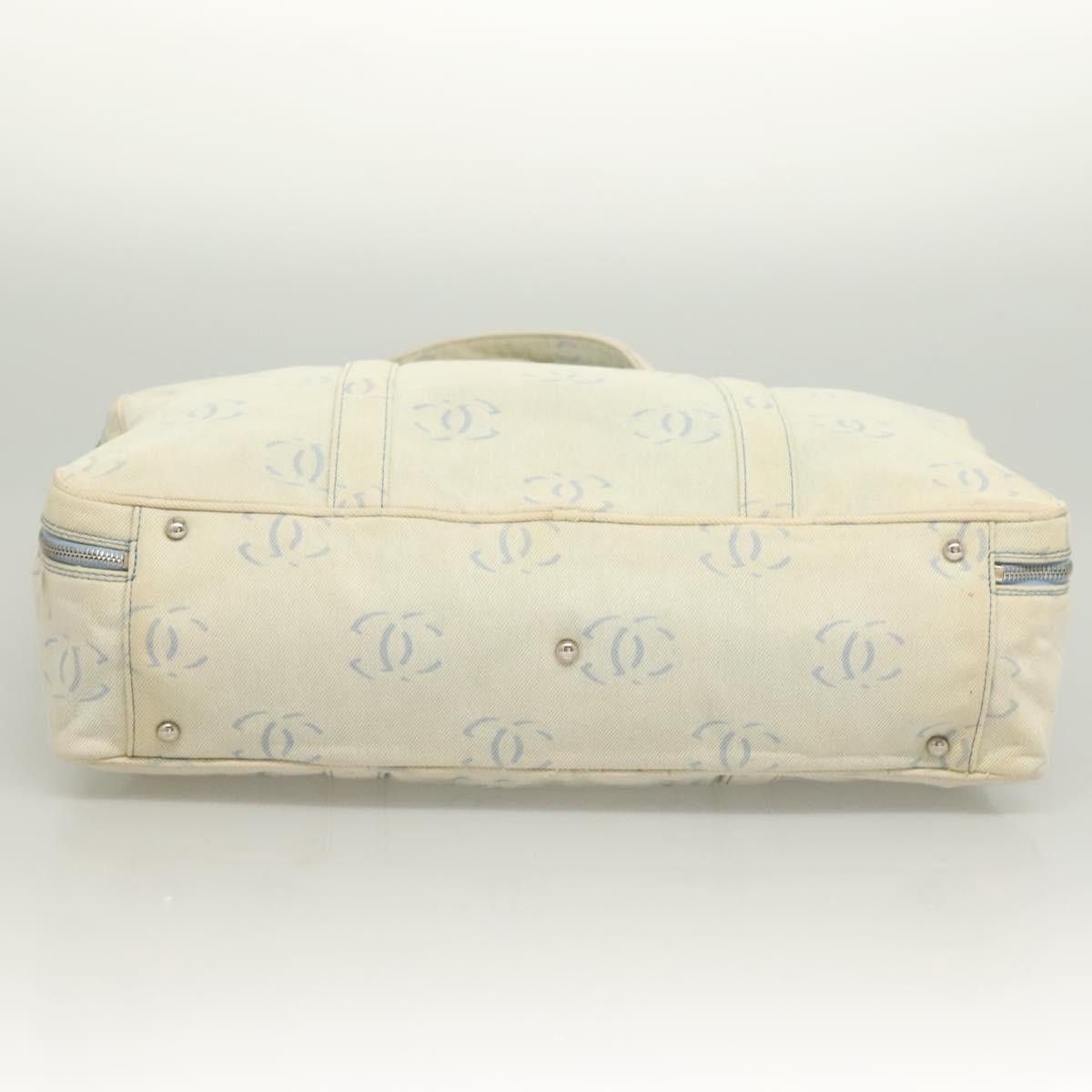 Chanel CHANEL Hand Bag Denim Light Blue Silver CC Size ONE SIZE - 5 Thumbnail